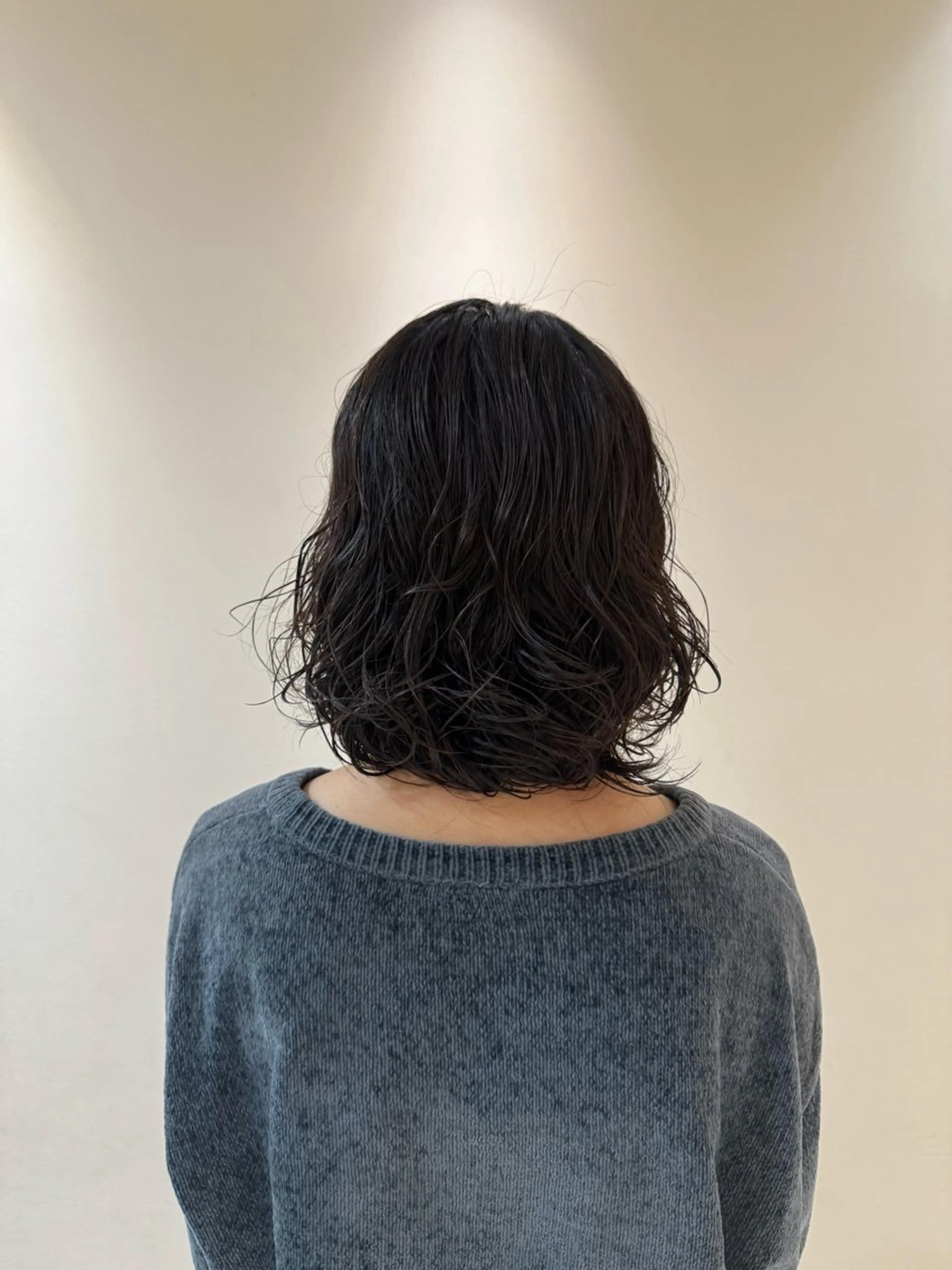 ミディアム パーマ 大庫 桜のヘアスタイル