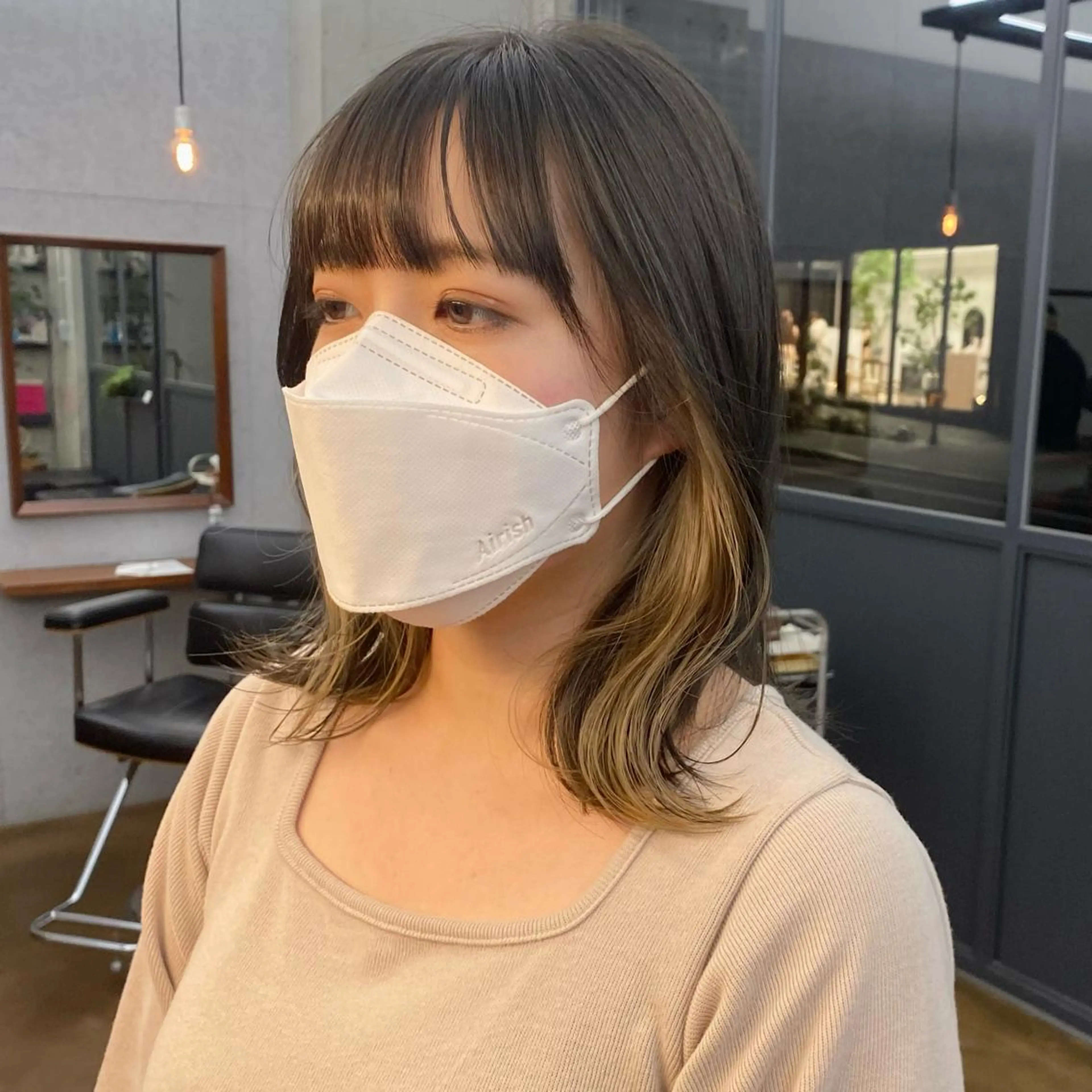ミディアム カラー ベージュカラー ブルーカラー ブルージュ ハイトーン/デザイン hirokiのヘアスタイル