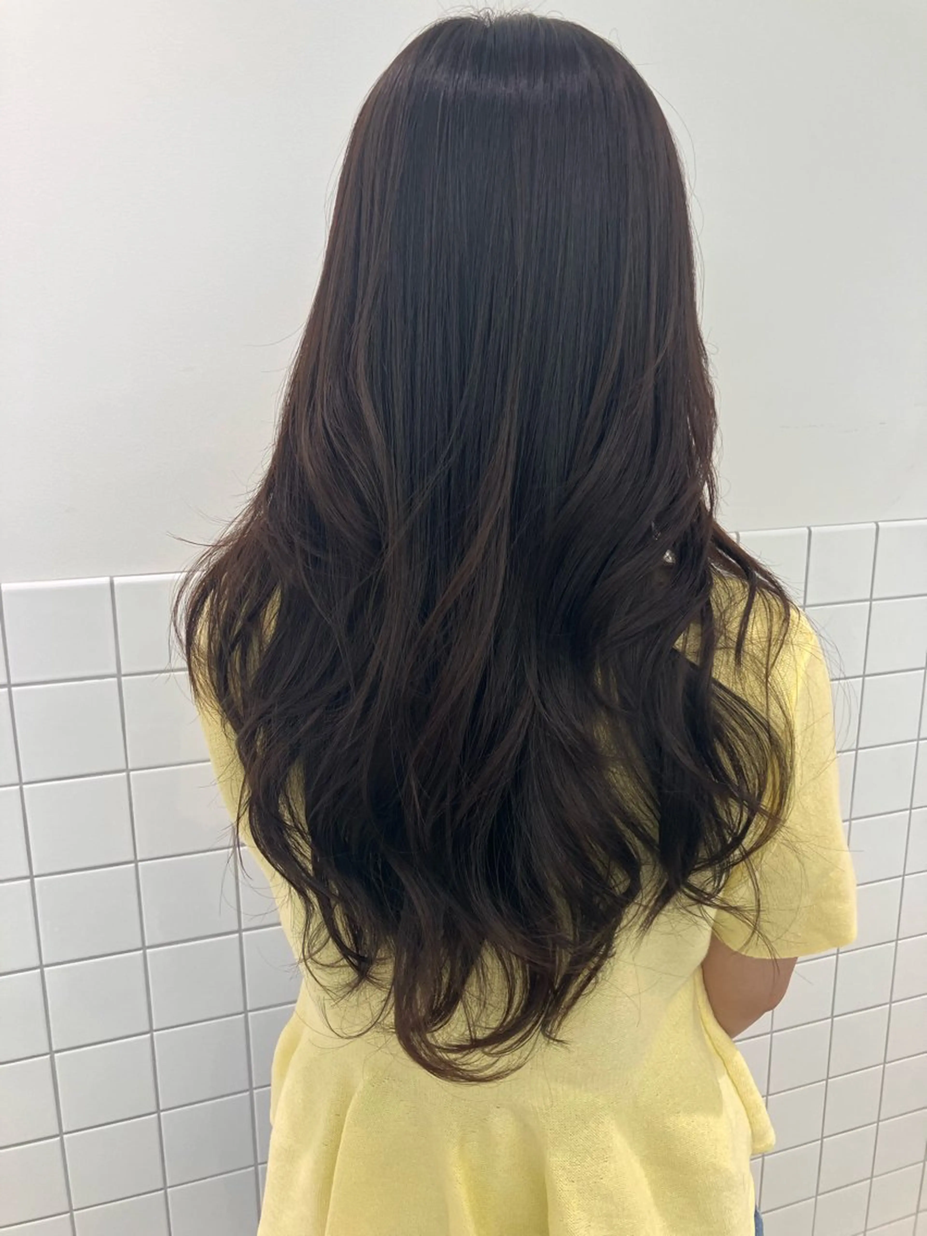 ロング カラー ブラウンカラー 透明感カラー ヘーゼル 髪質改善/艶カラー 縮毛矯正/みほのヘアスタイル