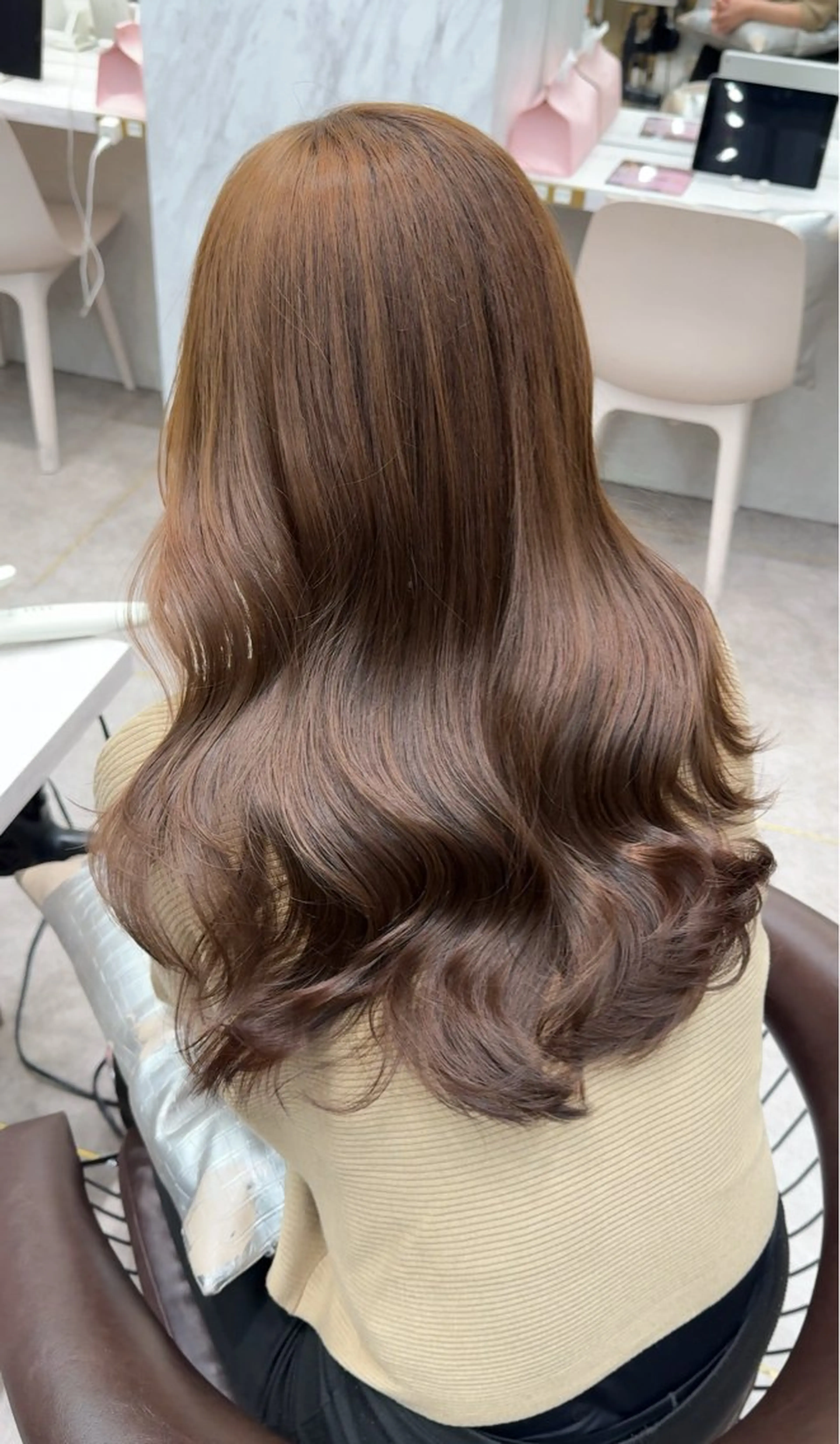 セミロング カラー カット ヘアカラー レイヤーダブルカラー KYON店長のヘアスタイル