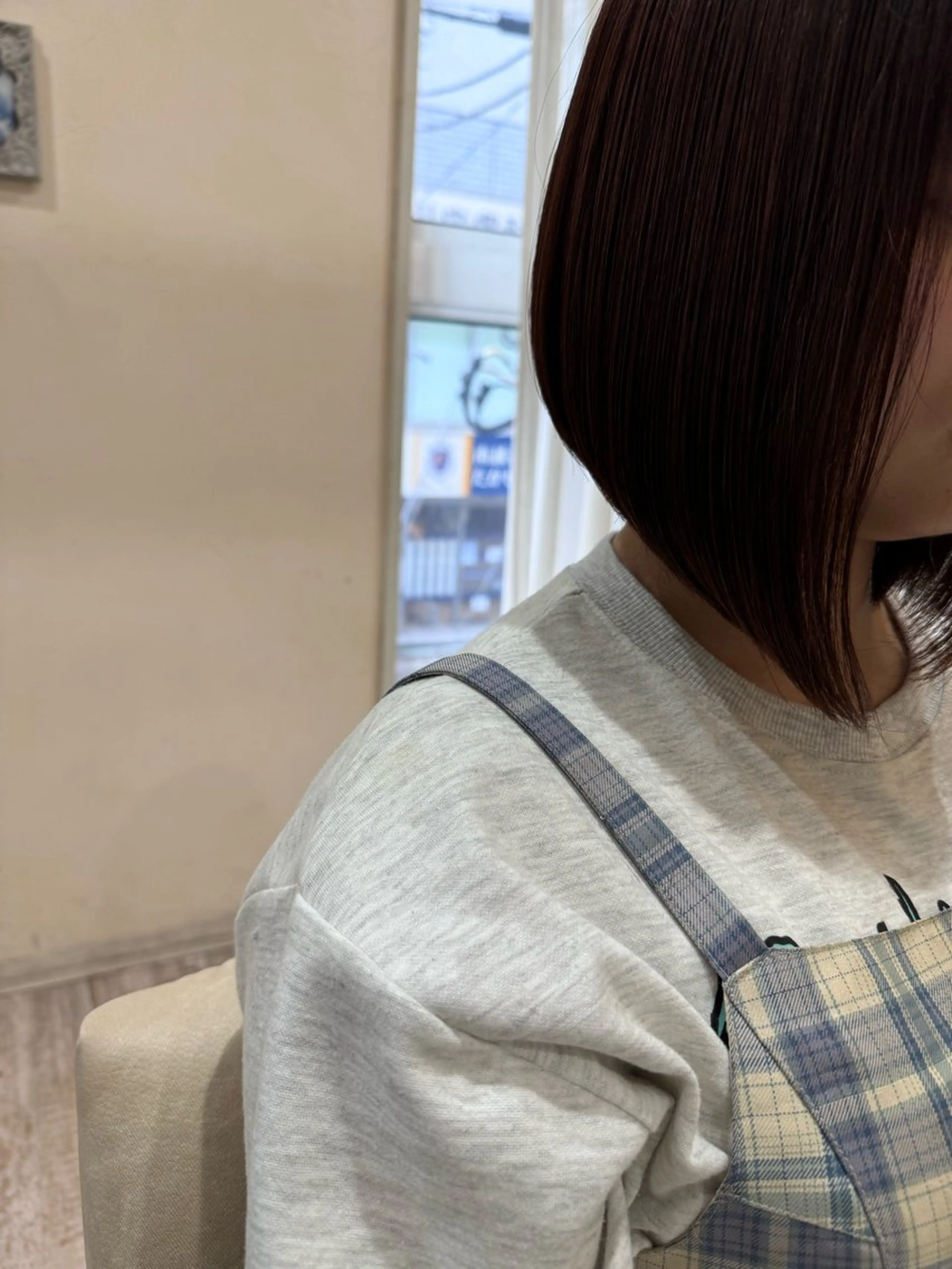 ショート カラー 前下がりボブ ボブ 髪質改善 カット ヘアカラー トリートメント 新越谷noble店長 松本拓也▶◀*.のヘアスタイル