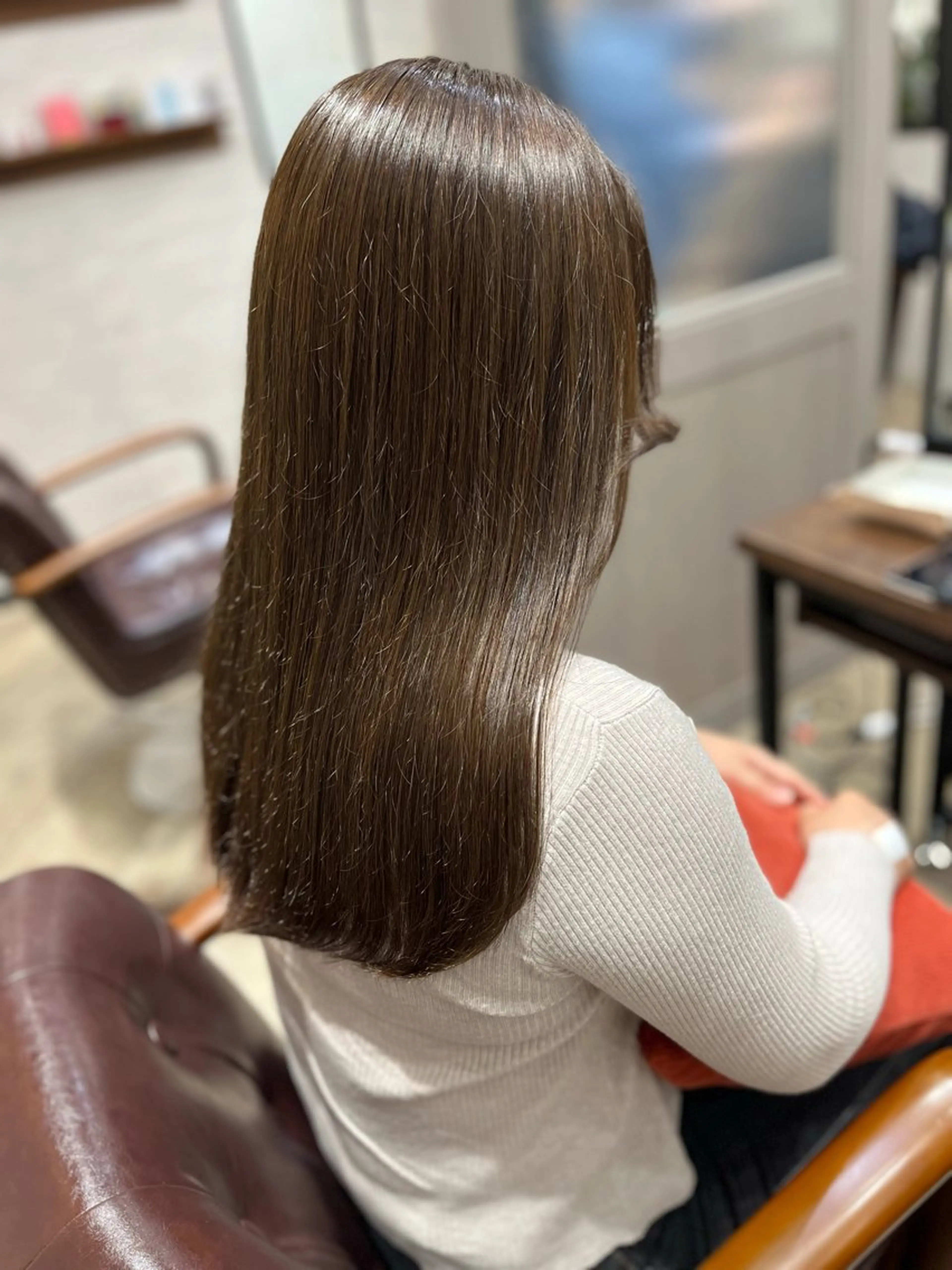 セミロング カラー ベージュカラー ヘアカラー トリートメント 🫧ぷる艶カラー🫧 Yuubi🦩のヘアスタイル