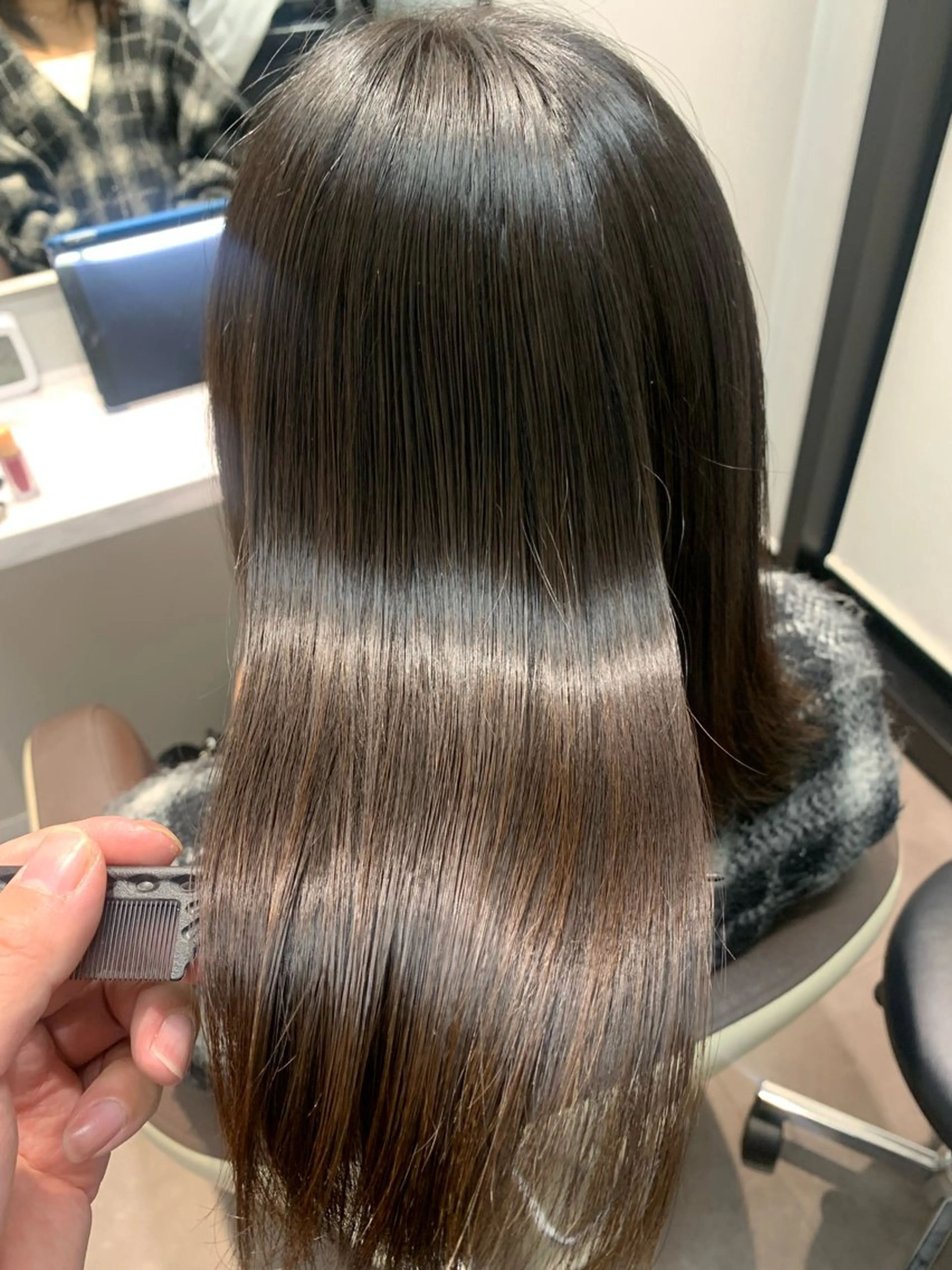 ミディアム トリートメント 松田 啓志のヘアスタイル