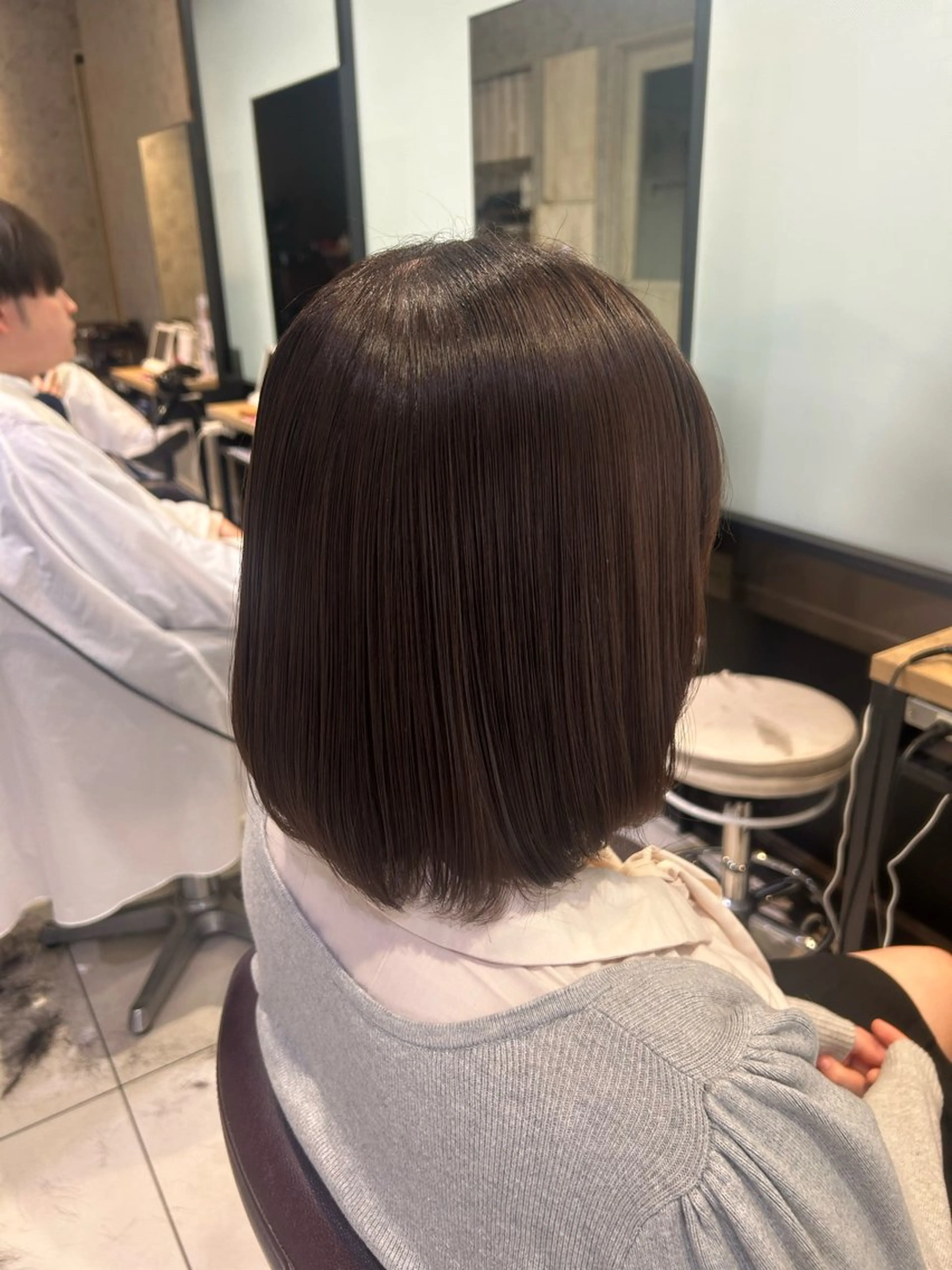 ショート カラー ヘアカラー 韓国風艶髪カラー× 束感まつ毛🎀miuのヘアスタイル
