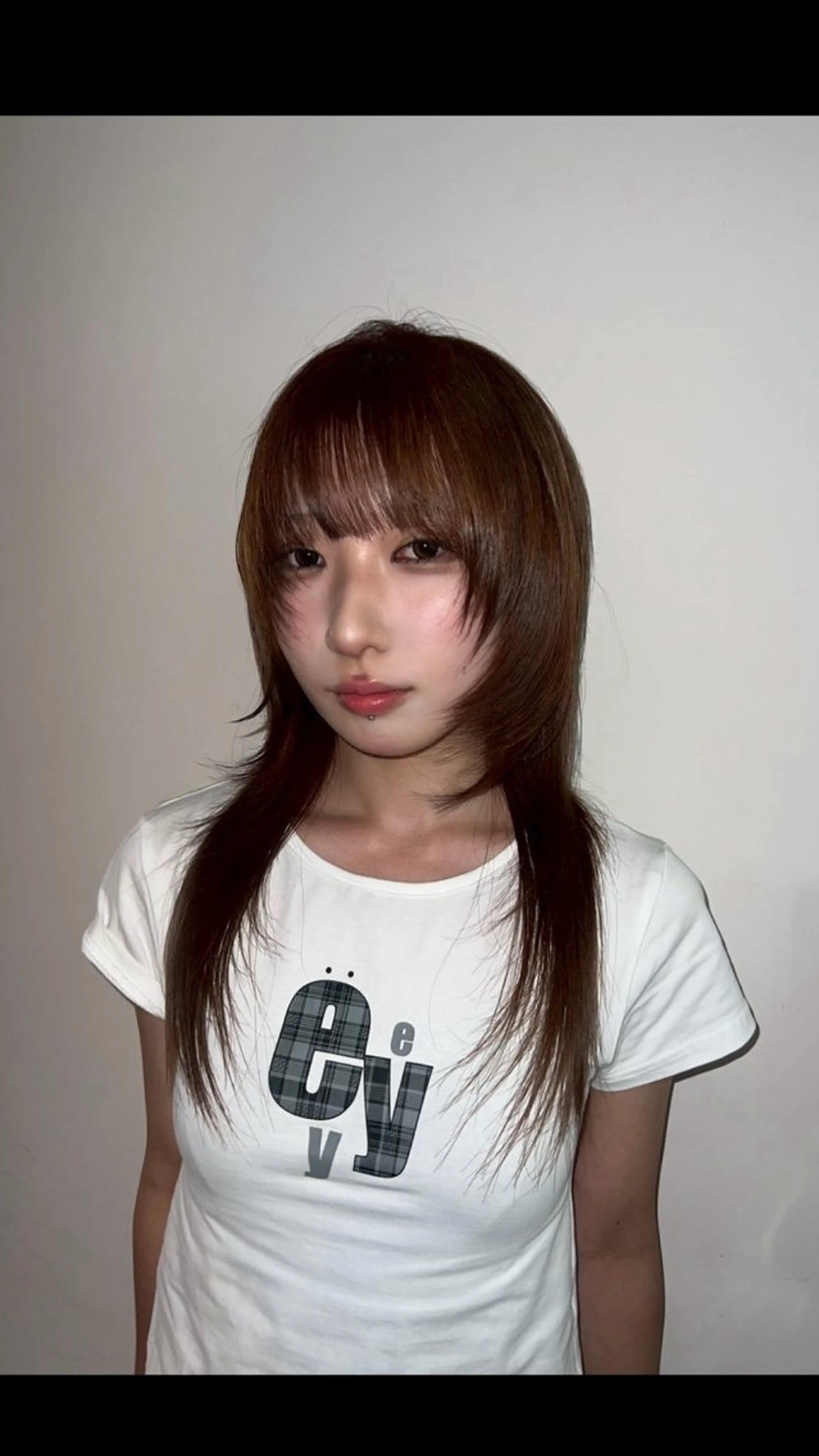 セミロング ヘアカラー AIRA/ブリーチ ‪/透明感カラーのヘアスタイル