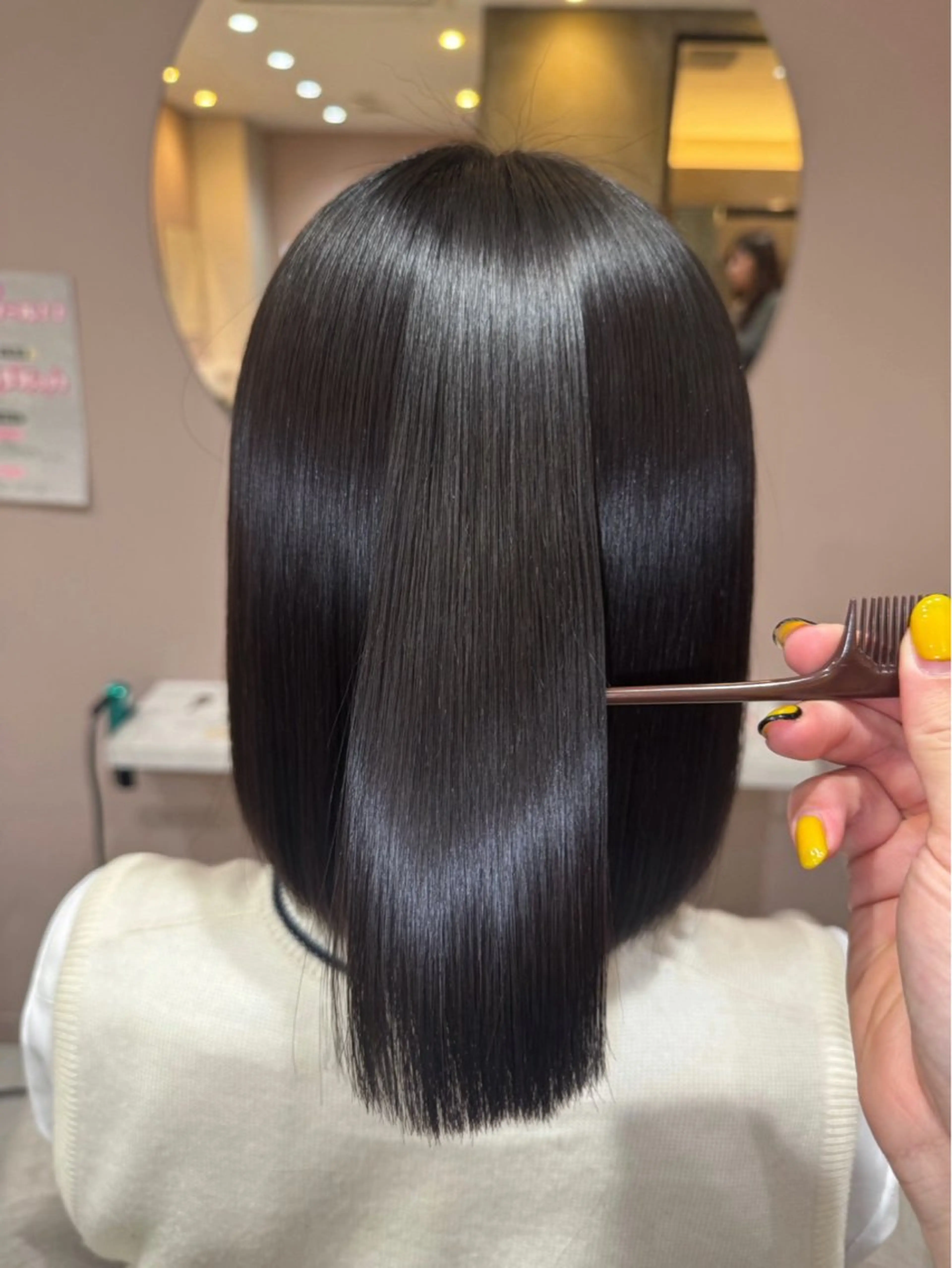 ミディアム ボブ 髪質改善 縮毛矯正 カット 縮毛矯正 💫大曽根/髪質改善 /ゆうき💫のヘアスタイル