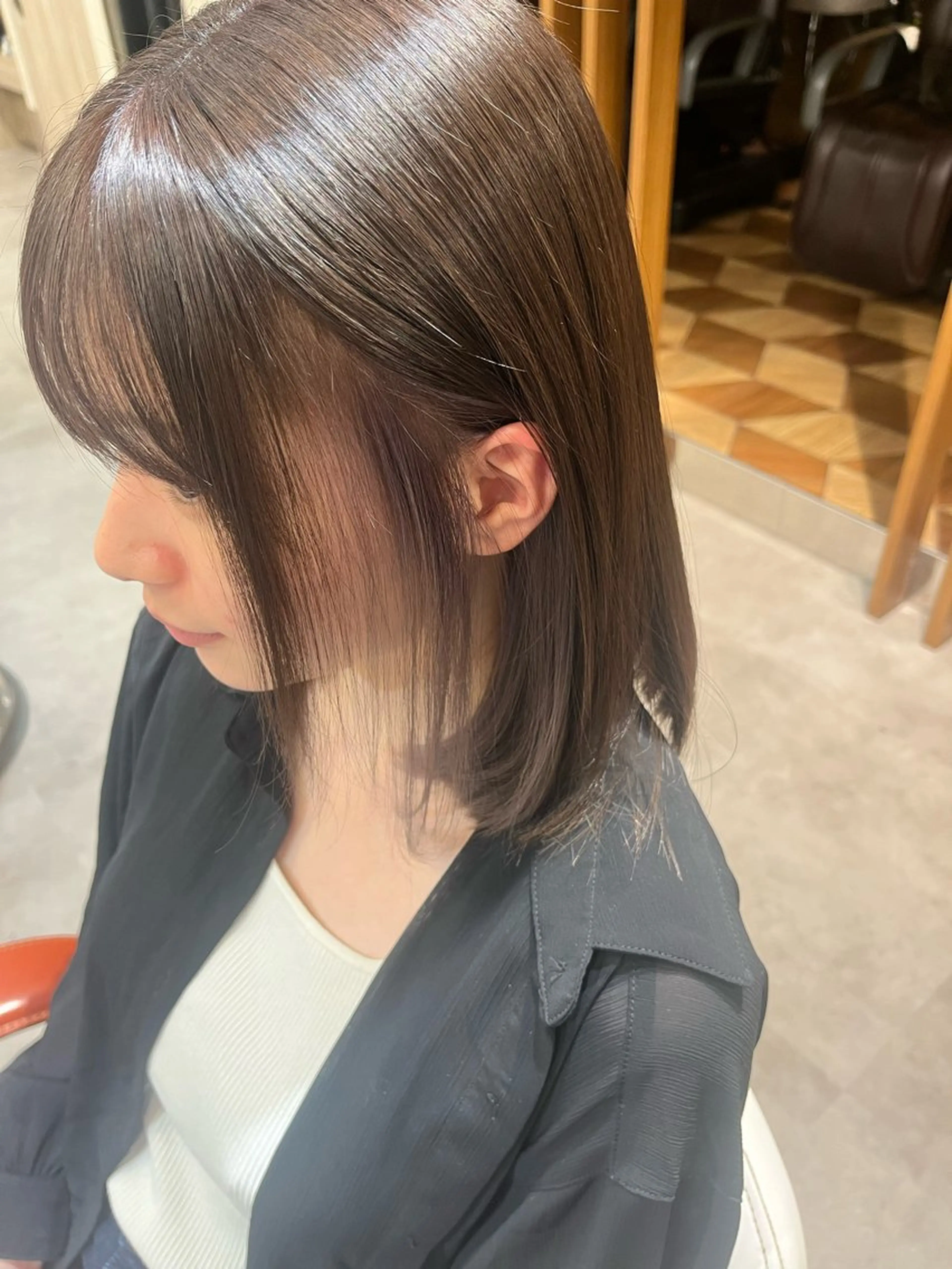 ミディアム カラー end roll りんのヘアスタイル