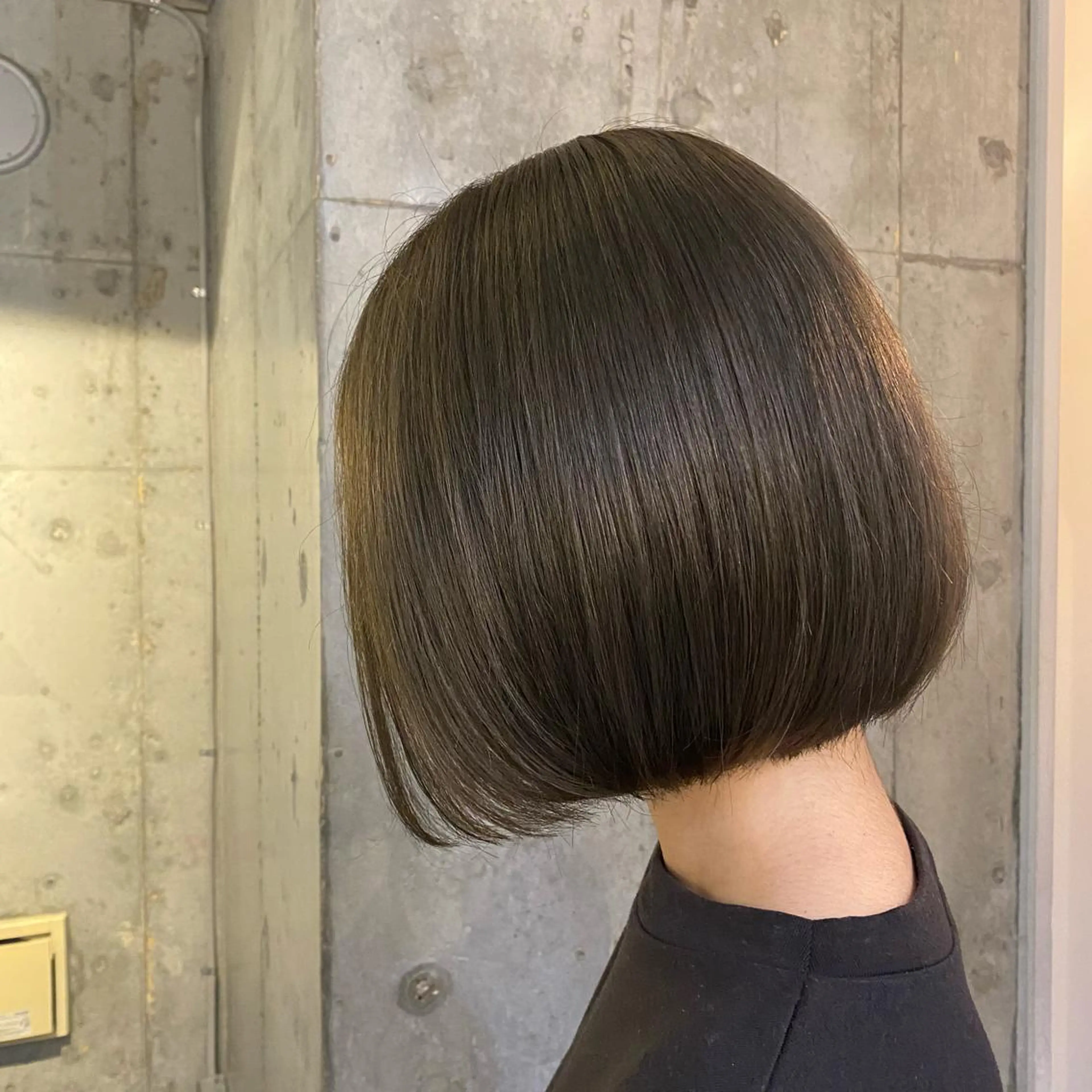 カラー アッシュ ベージュカラー 黒髪 ブルーカラー ブルーブラック カット 縮毛矯正 トリートメント 透明感/韓国風 🤍moeka🤍のヘアスタイル