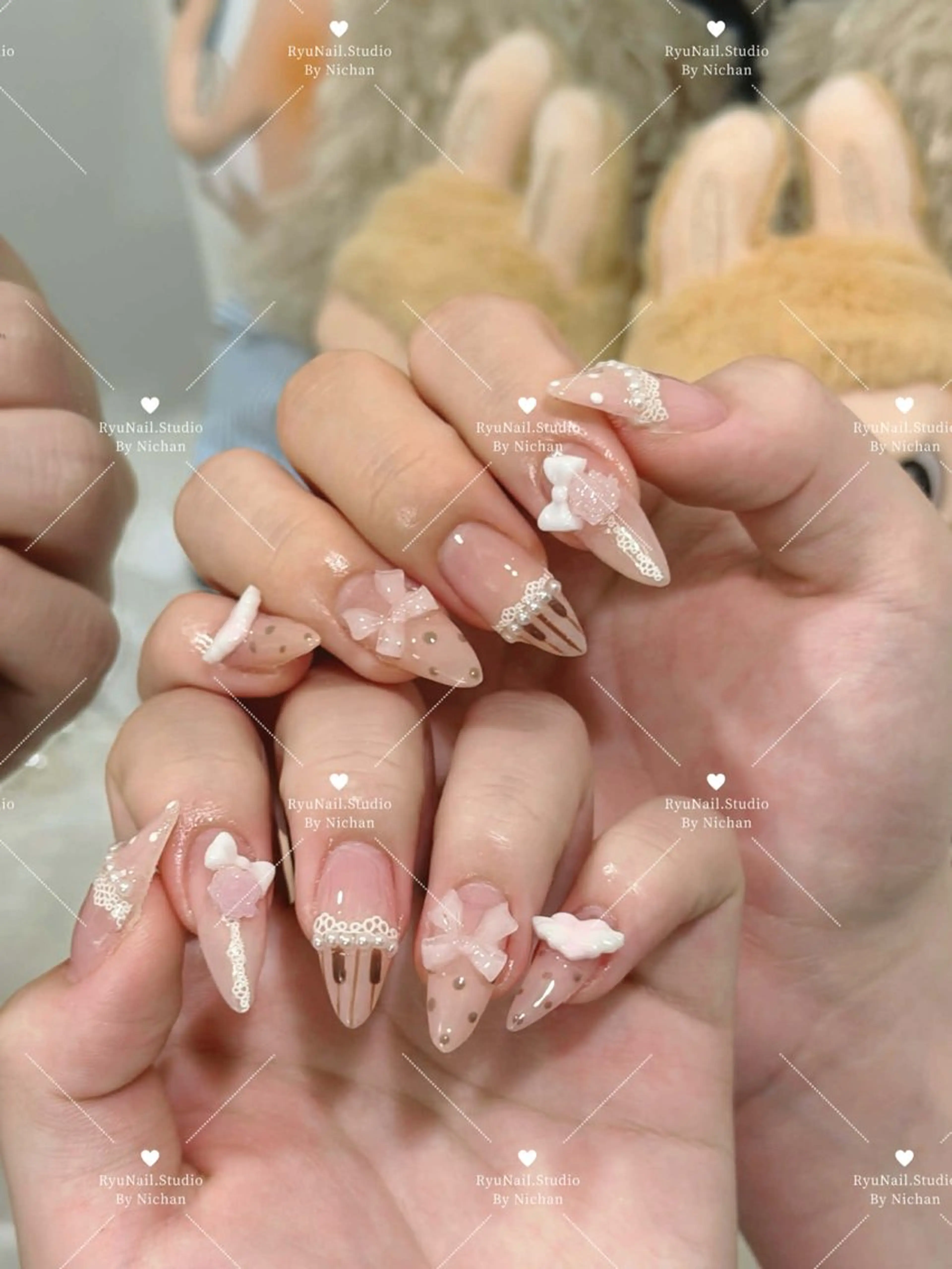 ネイル アートネイル ジェルネイル マグネットネイル ニュアンスネイル シンプルネイル ハンドネイル Ryu Nail NekoChanのネイルデザイン