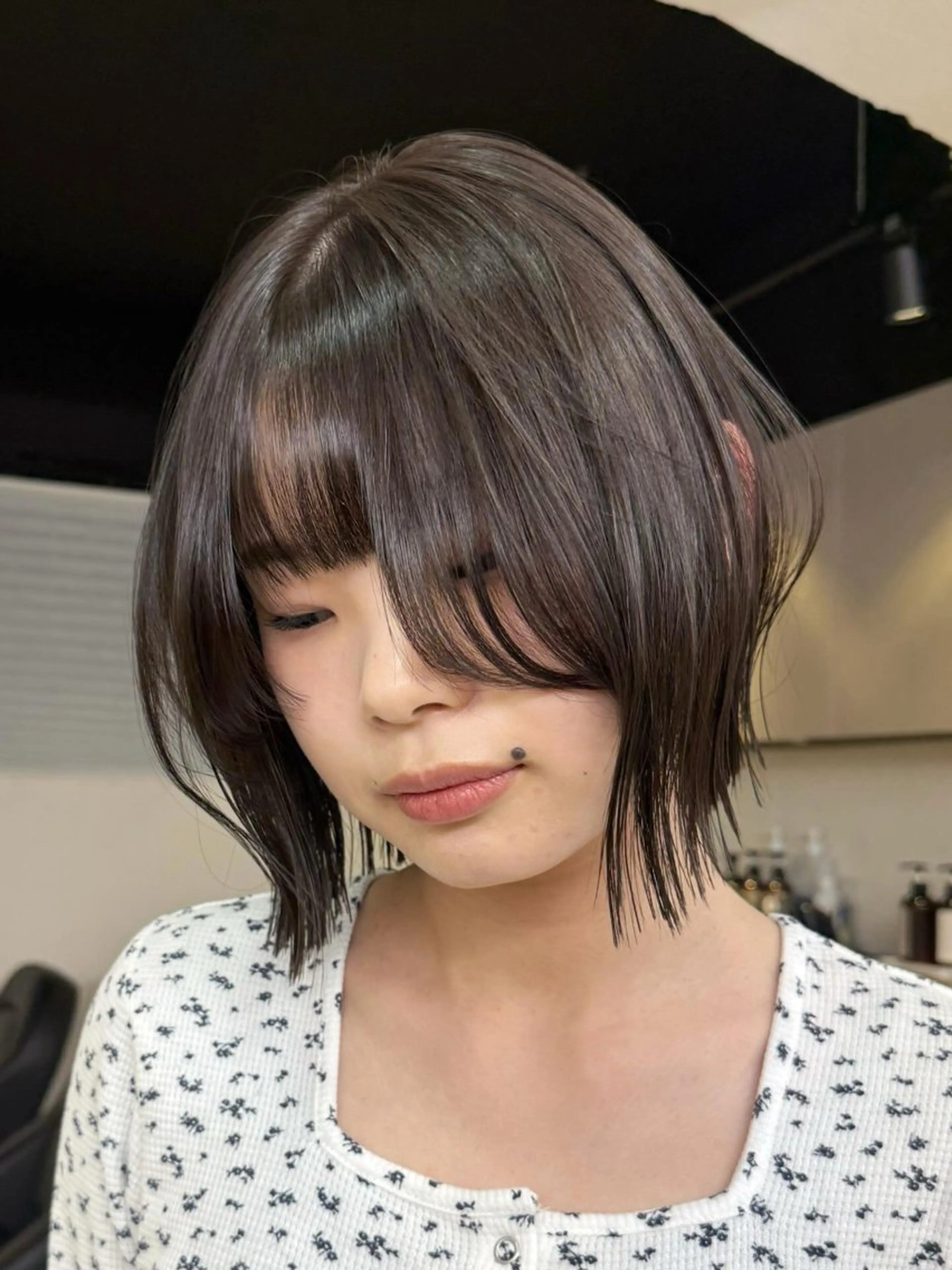 ショート カラー カット ヘアカラー トリートメント ♡アヤメ/レイヤー ボブ♡渋谷のヘアスタイル