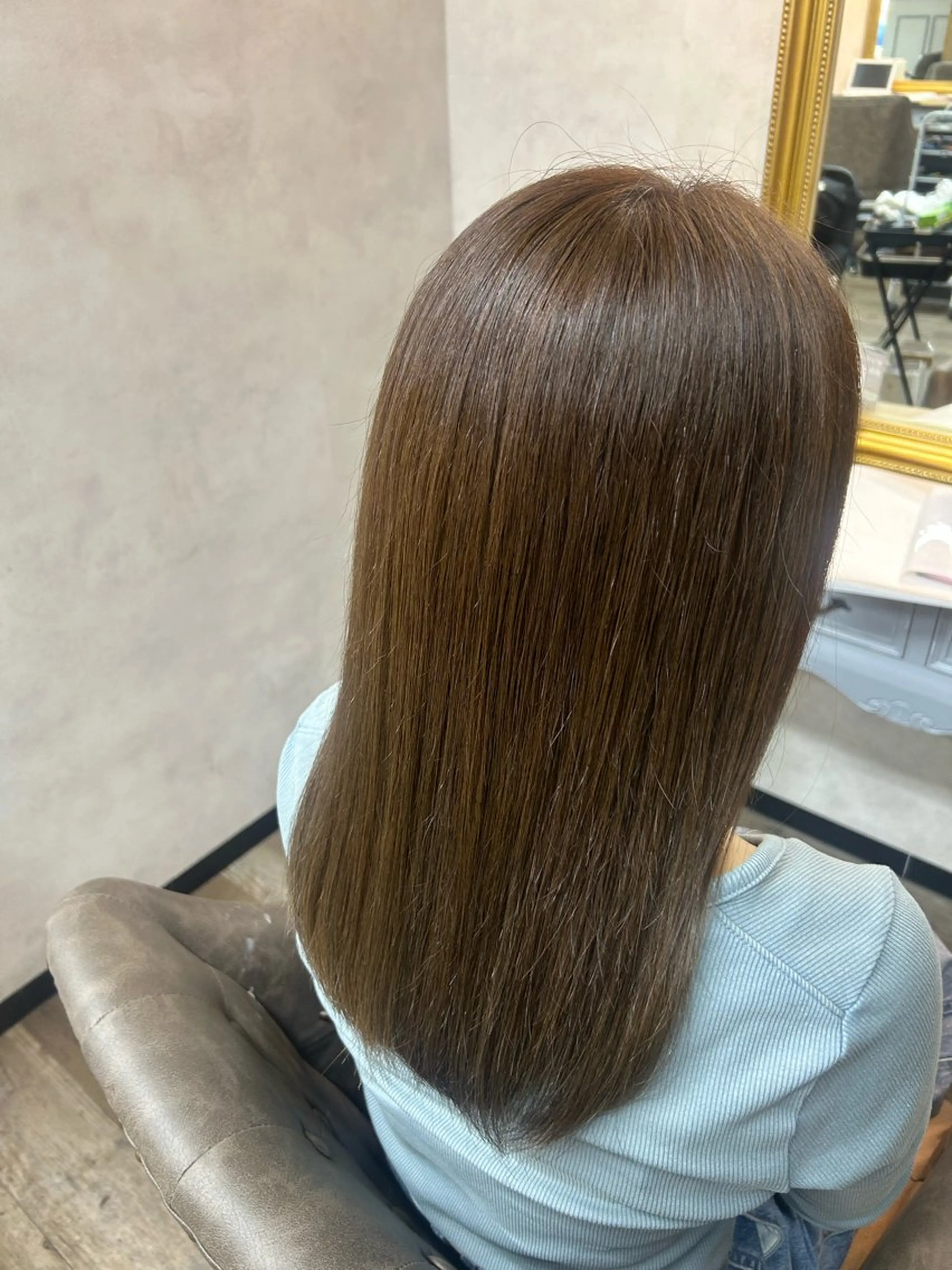 セミロング 🌼髪質整形🧸 艶カラー🌼珠理のヘアスタイル