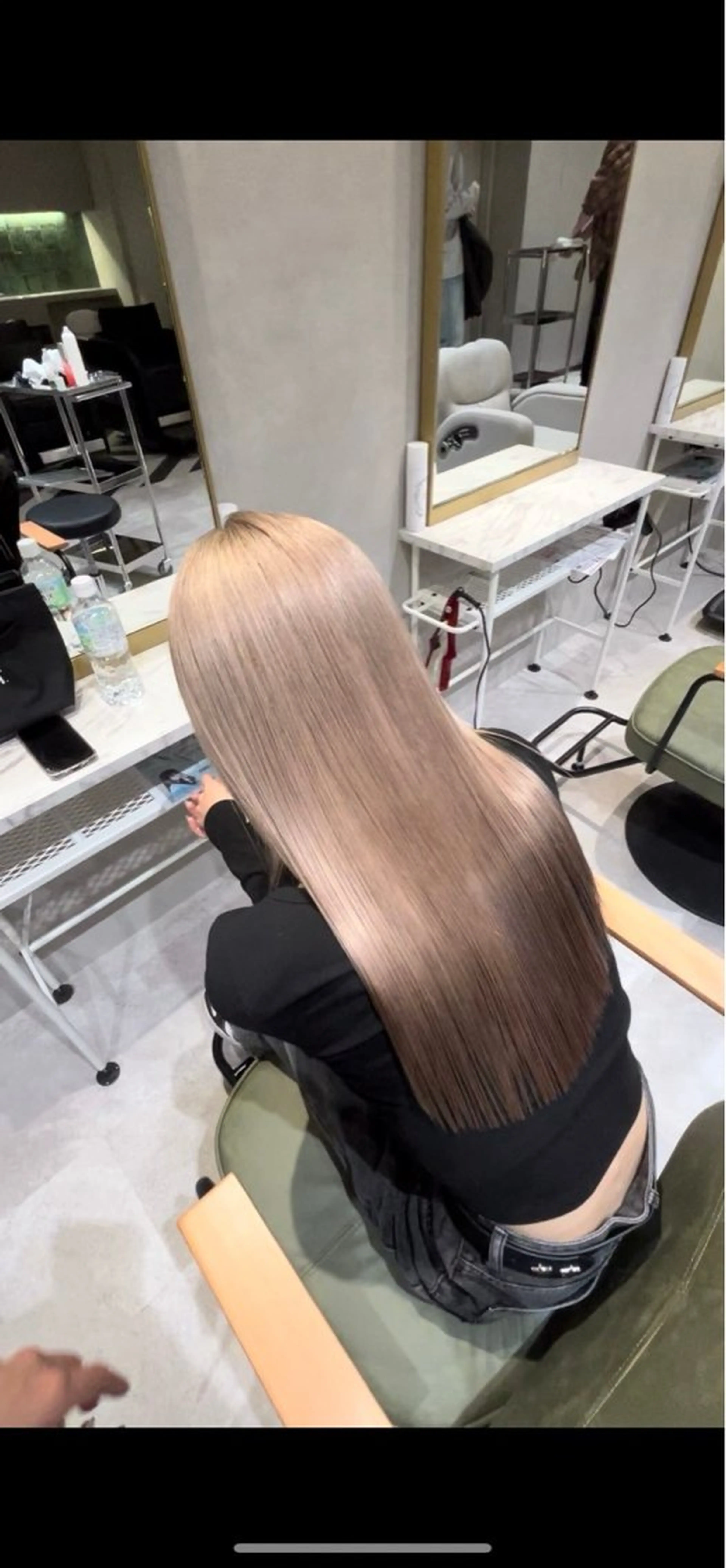 ロング カラー 新宿 韓国 シャドウパーマ 志龍のヘアスタイル