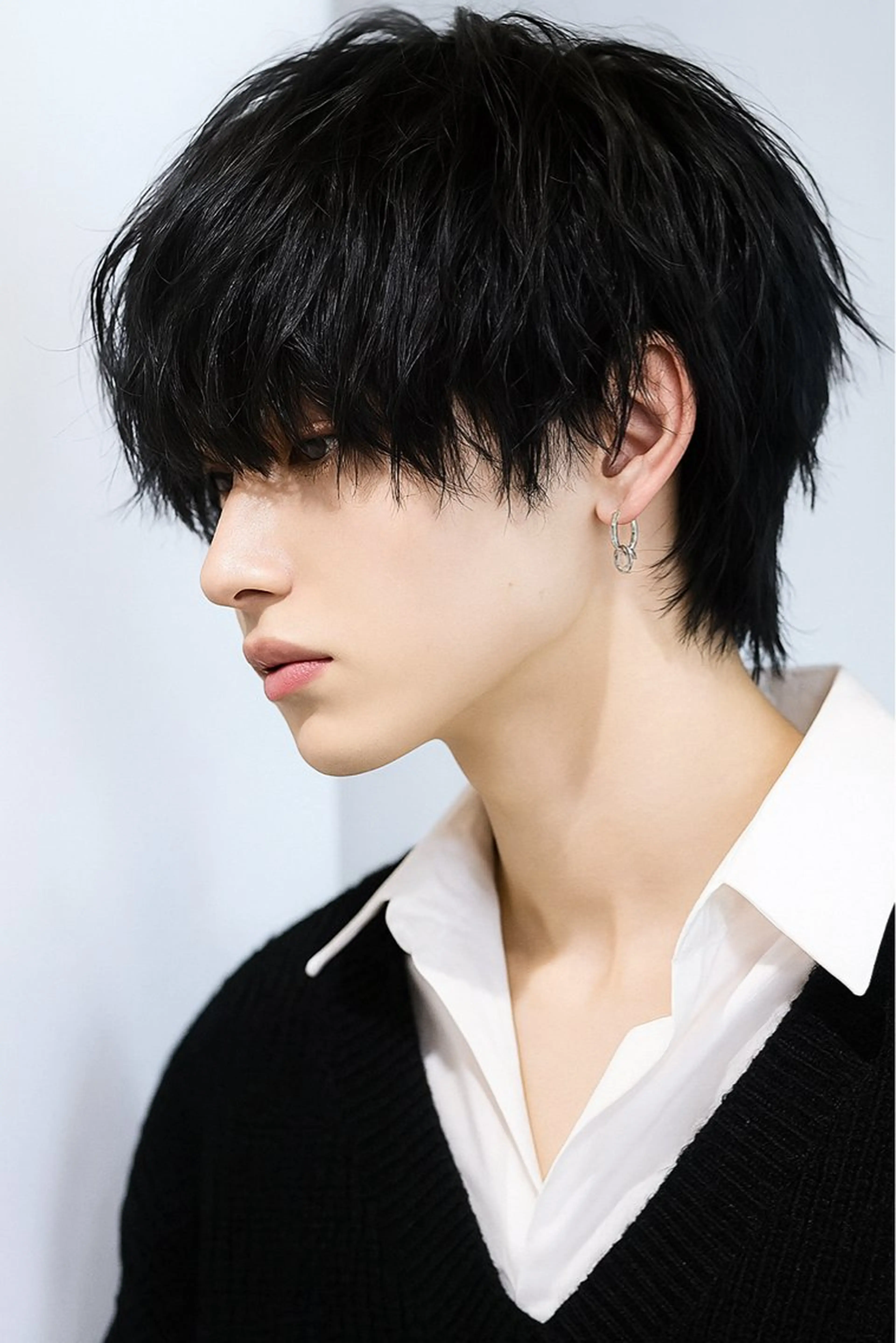 ショート パーマ ヘアアレンジ メンズ カット パーマ ヘアセット Ryo横浜韓国ヘア/ 曲がる縮毛矯正特化のヘアスタイル
