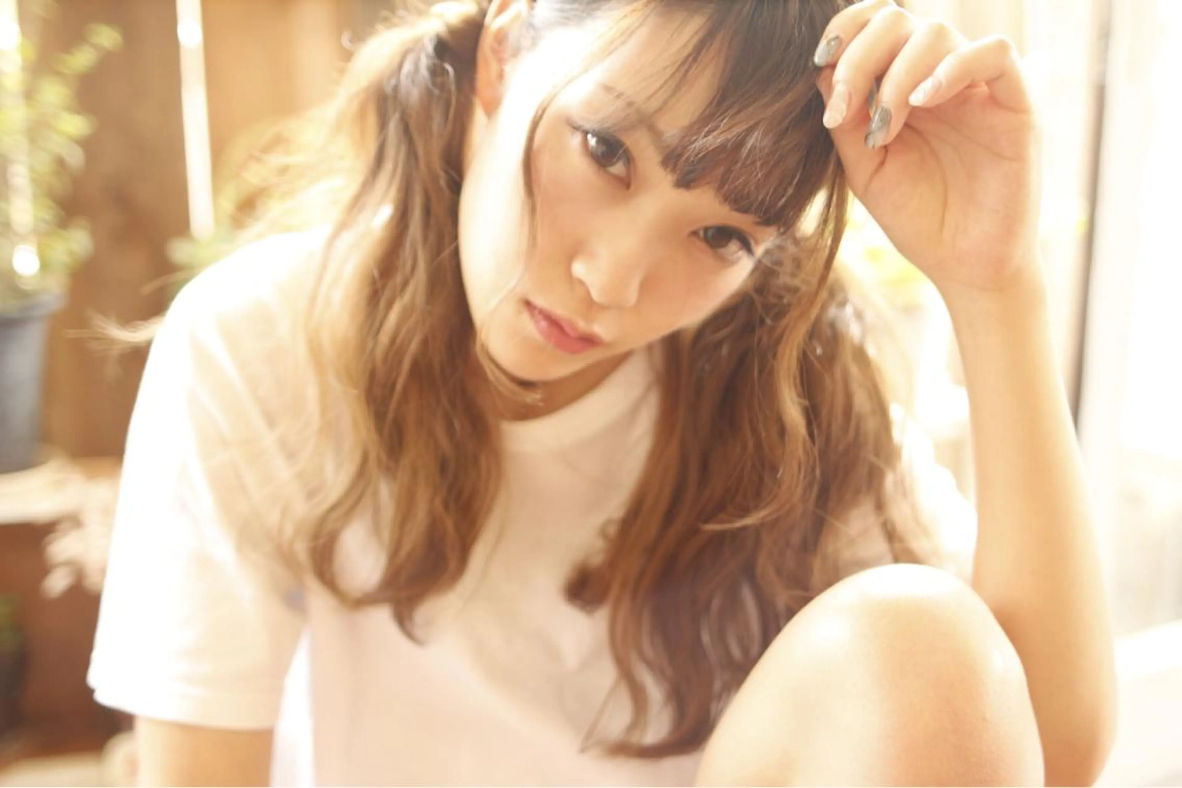セミロング カラー ヘアアレンジ 透明感カラー 松田 由貴のヘアスタイル