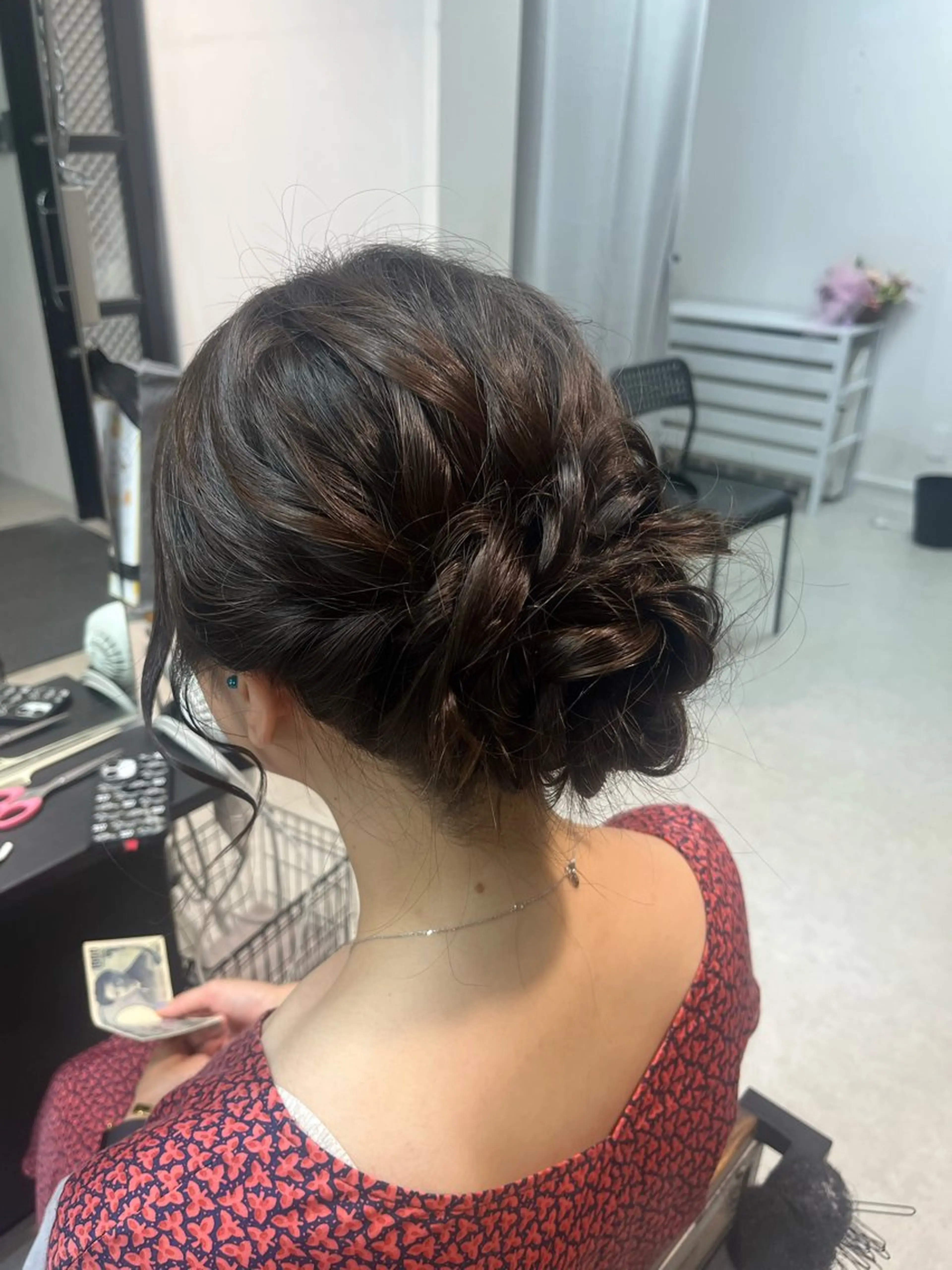 セミロング 山﨑 美空のヘアスタイル