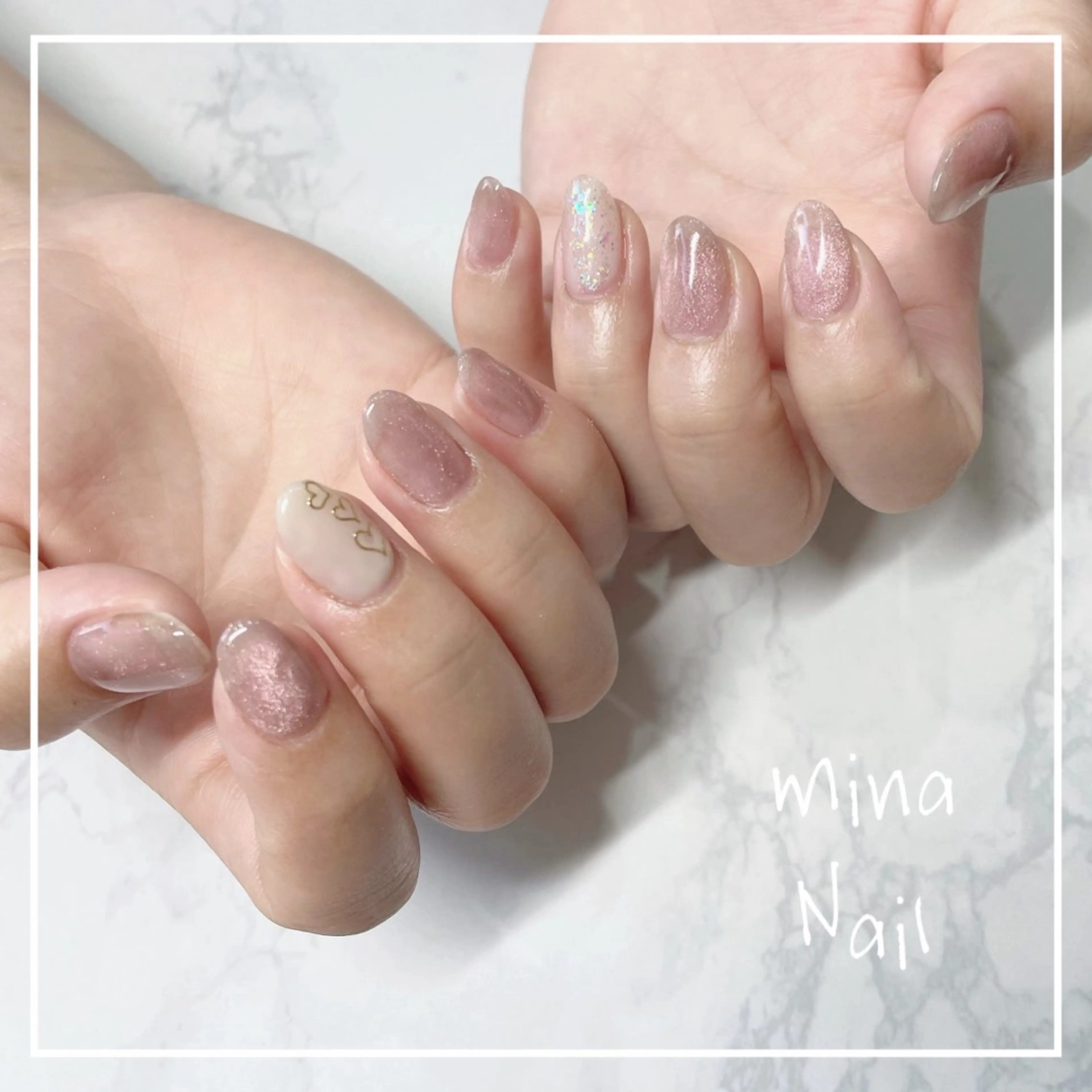 ネイル マグネットネイル mina Nailのネイルデザイン