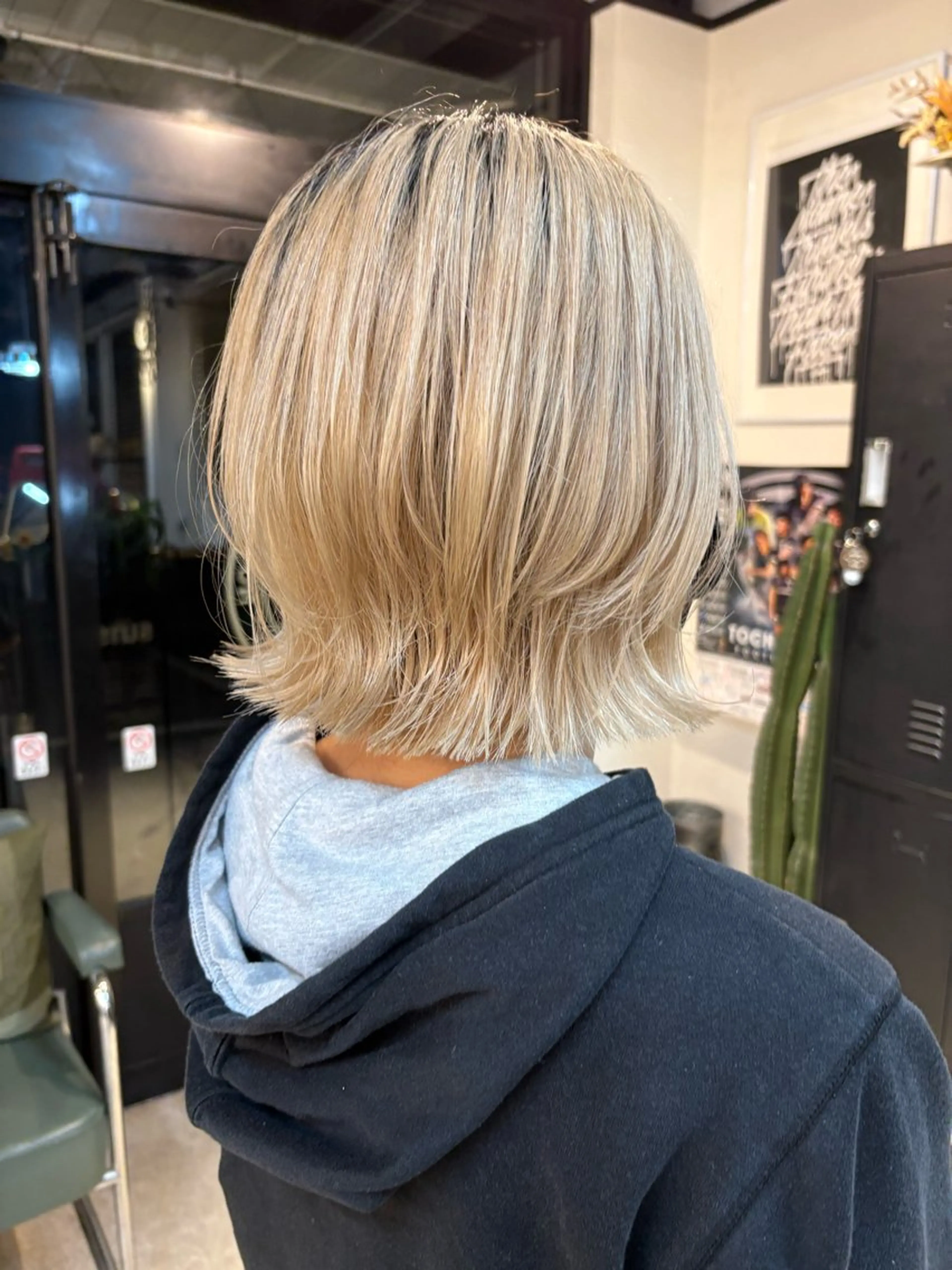 ミディアム ボブレイヤー ボブ レイヤーカット suns ♡LILIKA♡のヘアスタイル