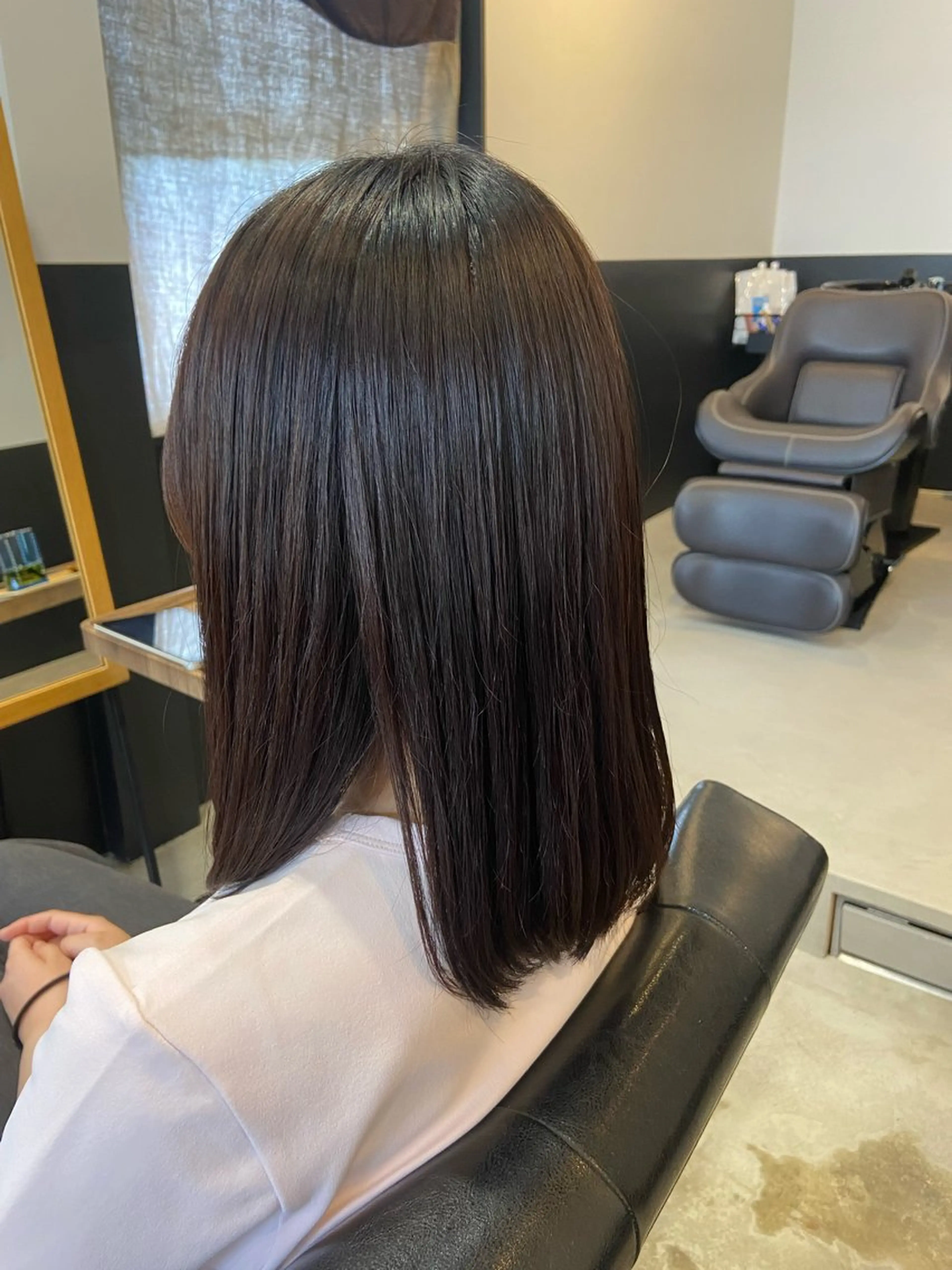 ミディアム 縮毛矯正 💫縮毛矯正/ カット💫徳永あい子のヘアスタイル