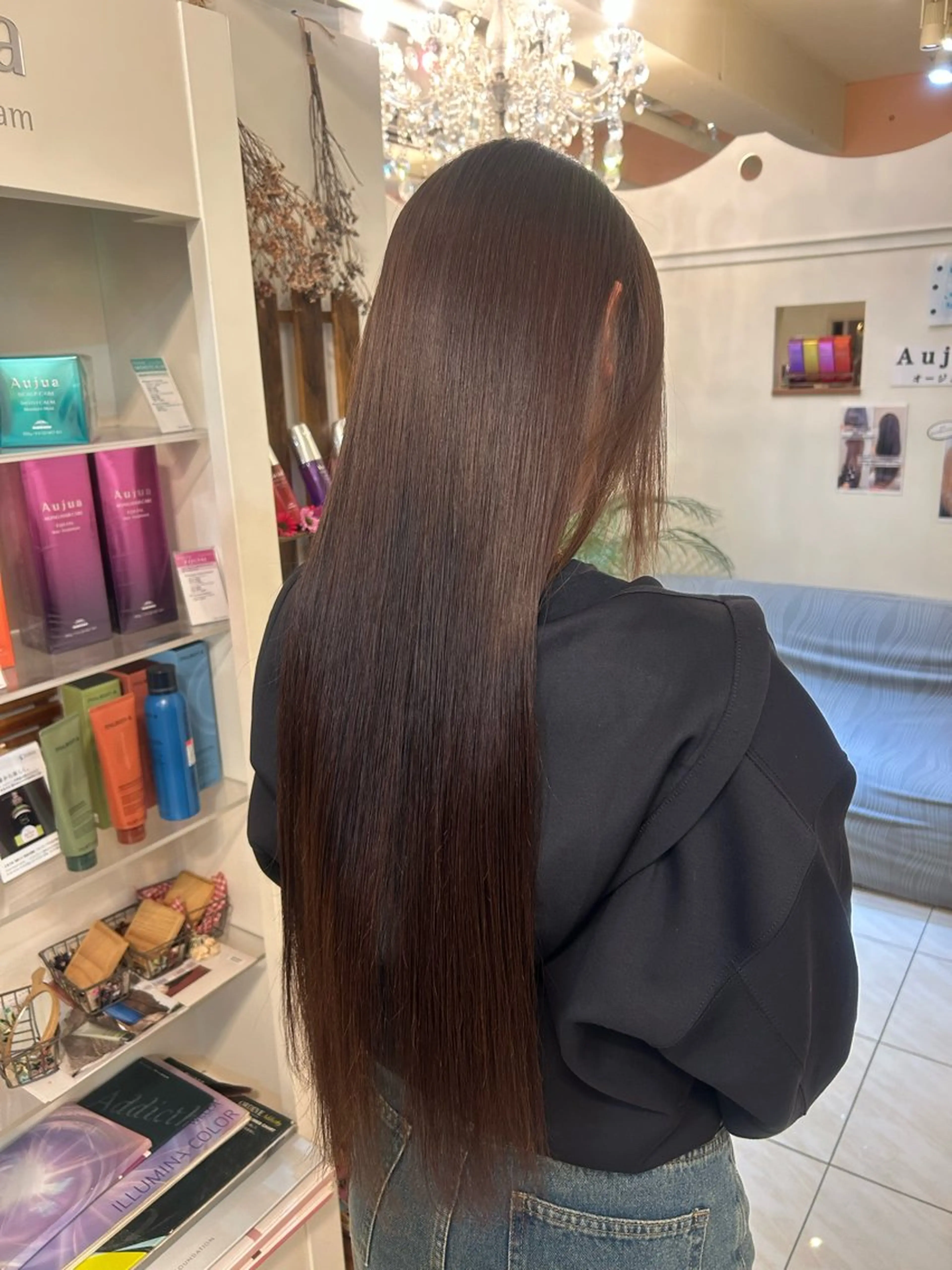 ロング 縮毛矯正 トリートメント .⋆𝜗𝜚 チサト𝜗𝜚꙳.*のヘアスタイル