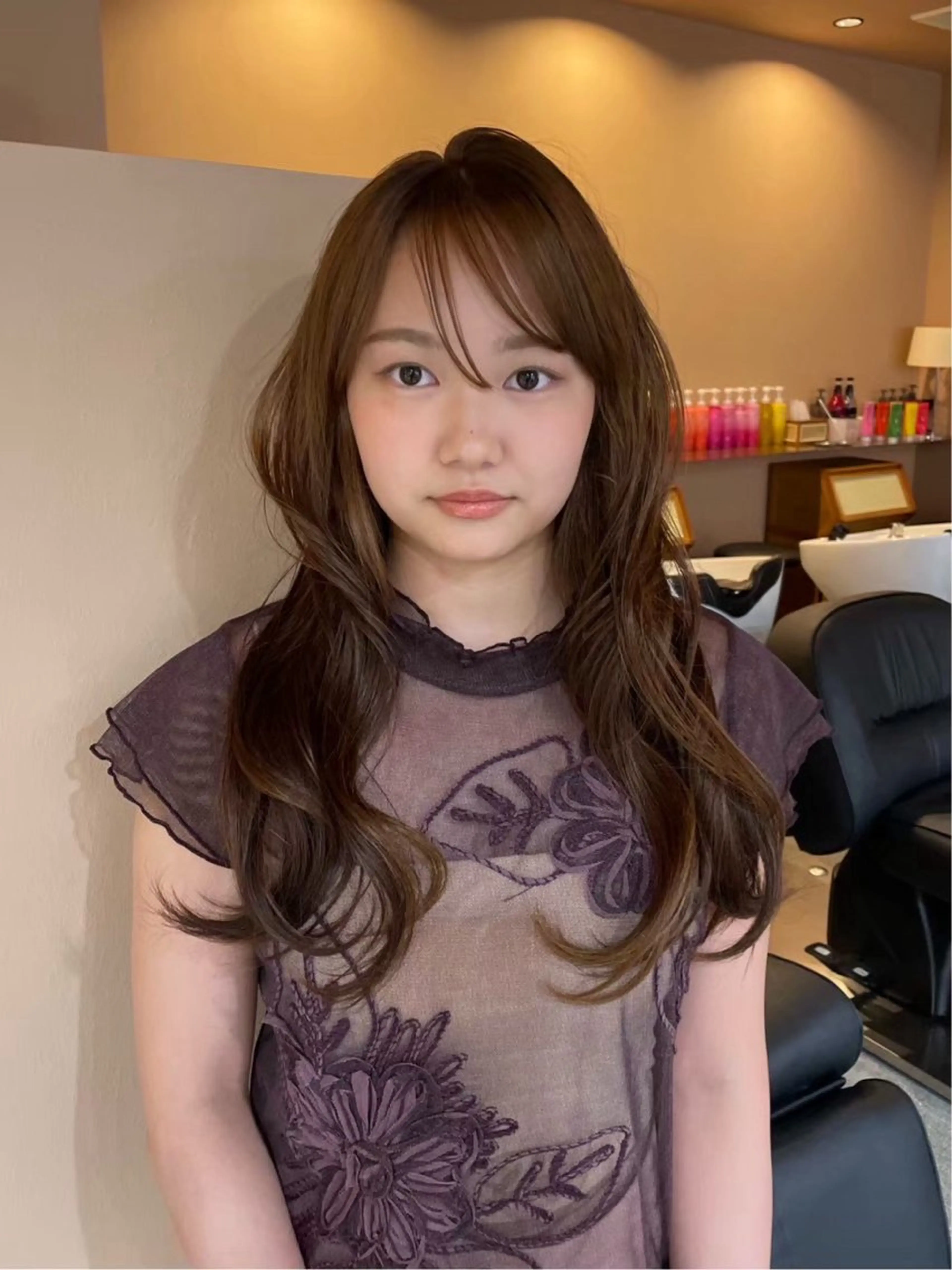 カラー YOKE 桃山台 SAKI♩ ܸのヘアスタイル