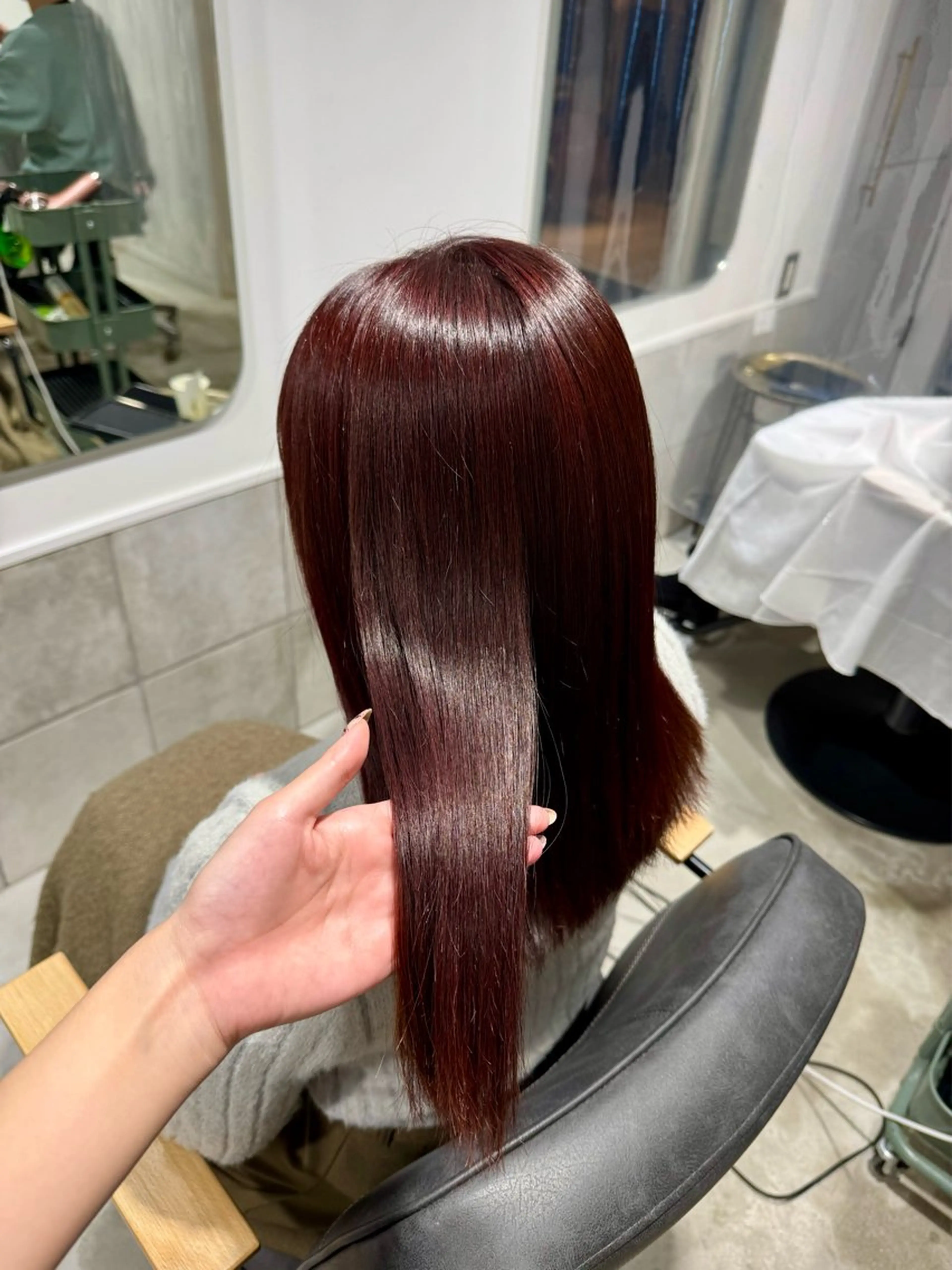 ロング カラー ブリーチ ブリーチなしカラー カット ヘアカラー 𝐇𝐢𝐧𝐚 ⟡.·のヘアスタイル