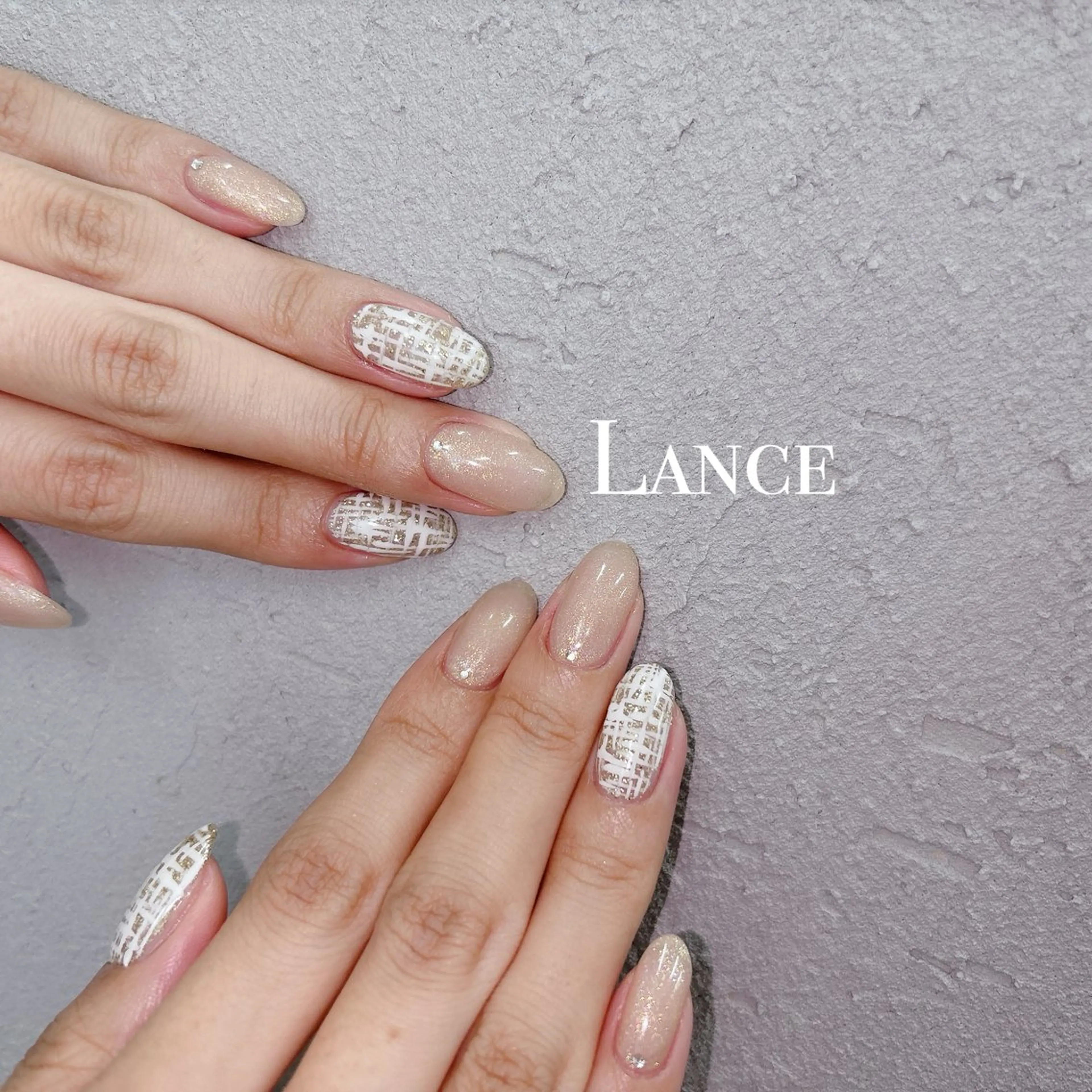 ネイル オーロラネイル フットネイル 氷ネイル・うるうるネイル キラキラネイル 韓国ネイル ハンドネイル Lance nailのネイルデザイン