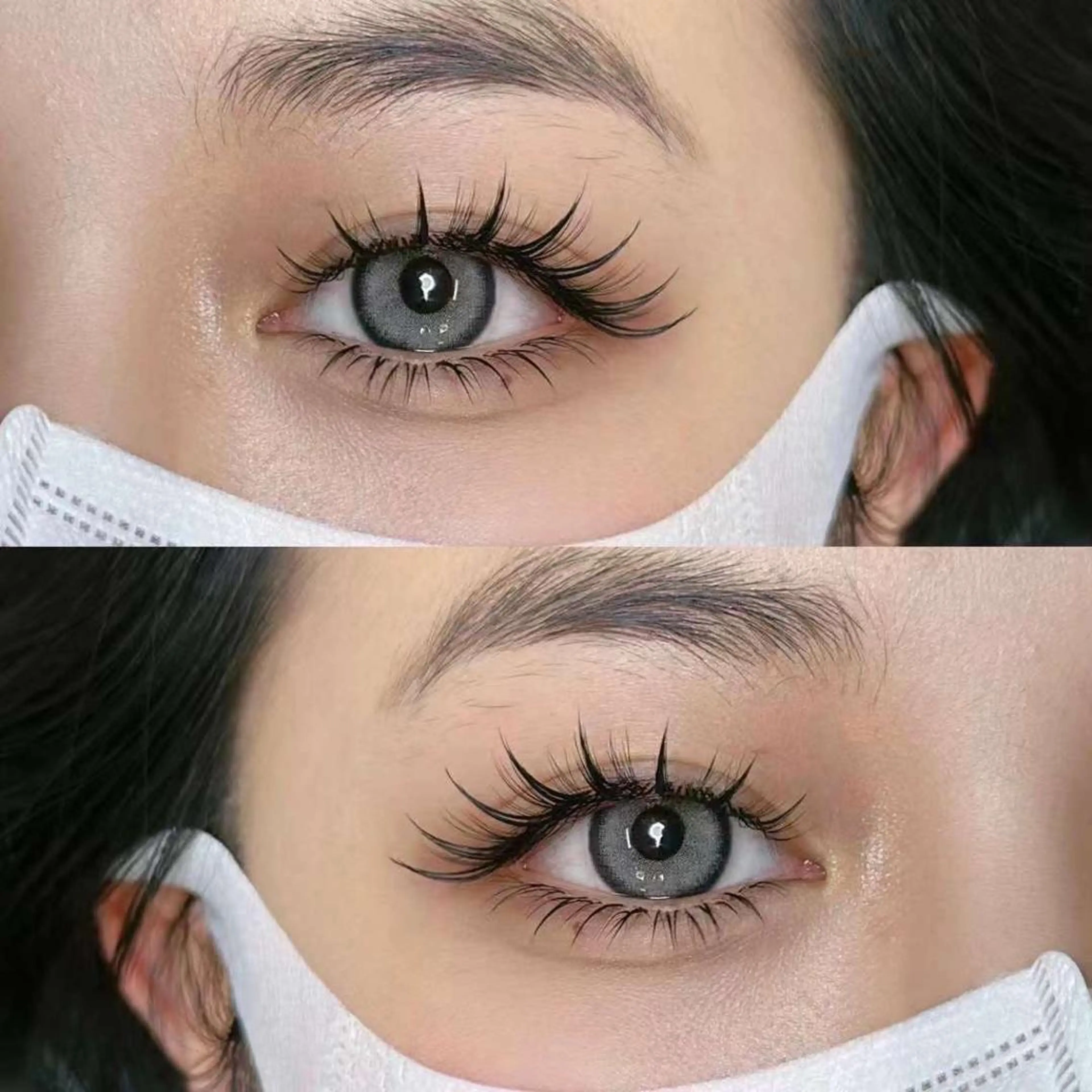 マツエク・マツパ 付け放題 バインドロック カラーマツエク フラットラッシュ 韓国風マツエク AB マツエクネイルサロンのマツエク・マツパデザイン