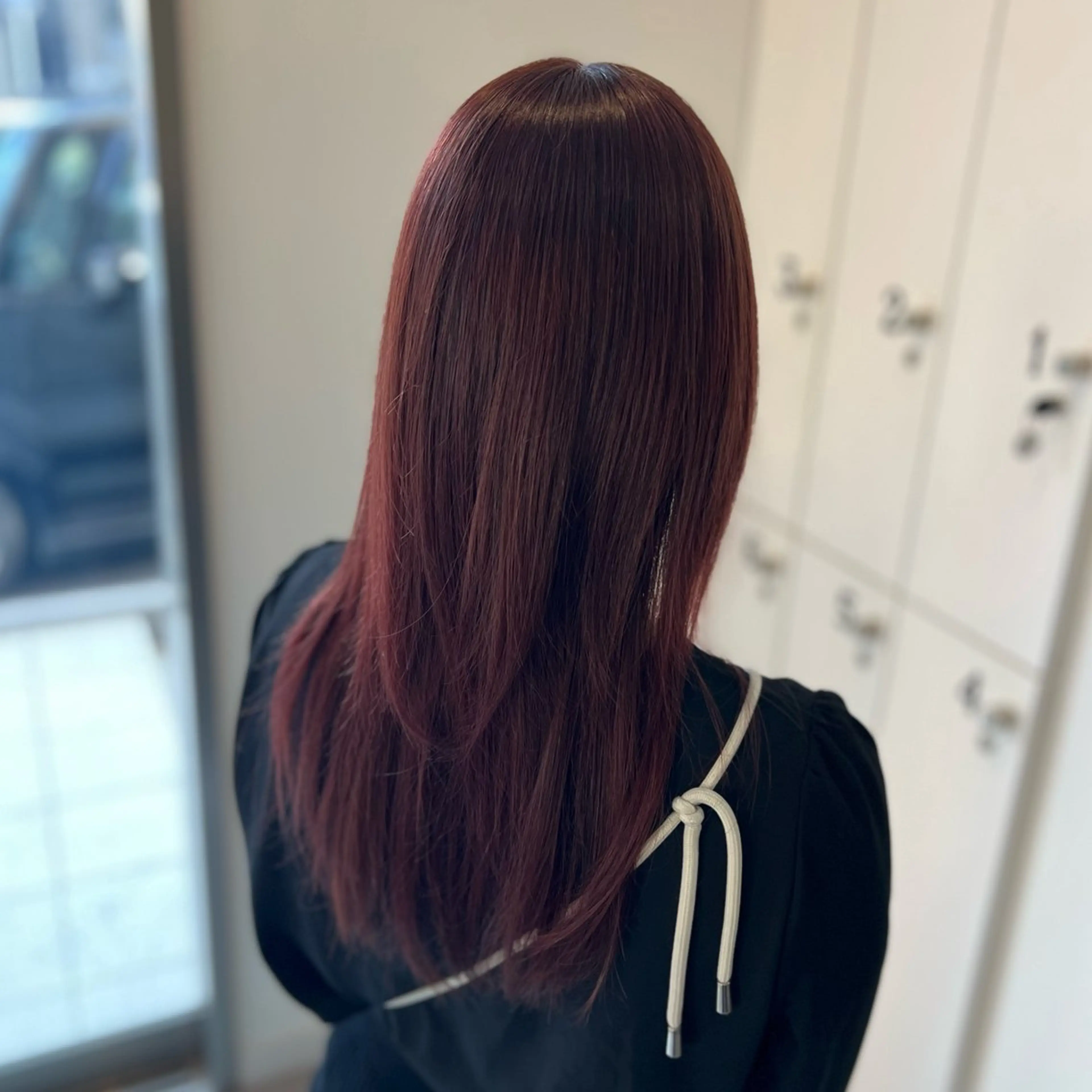 ロング カラー ブラウンカラー レッドカラー レッドブラウン Dia ‎ アキヨシ ミユのヘアスタイル