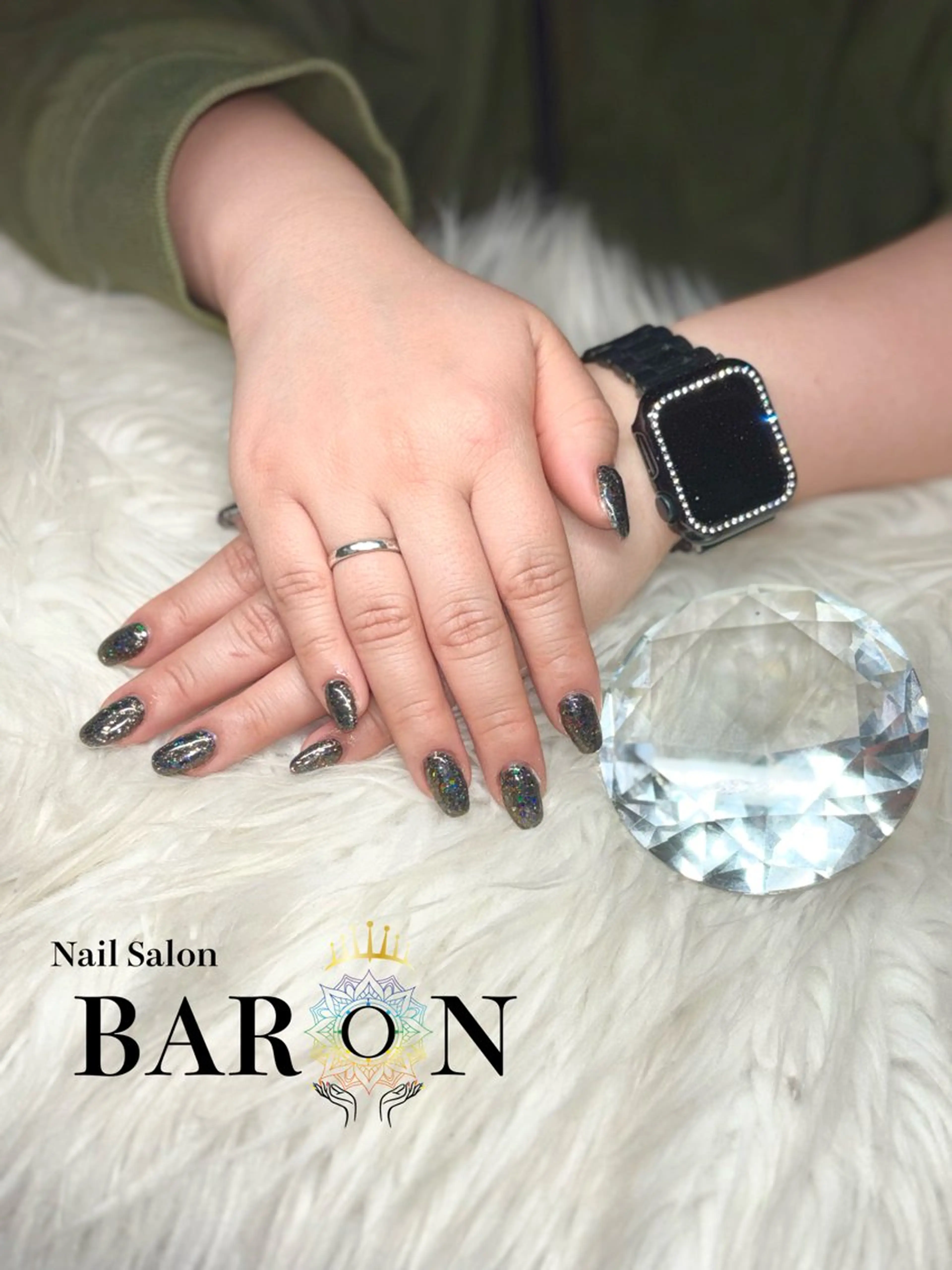 ネイル ラメ(グリッター) ♛︎BARON♛︎ MASHIROのネイルデザイン