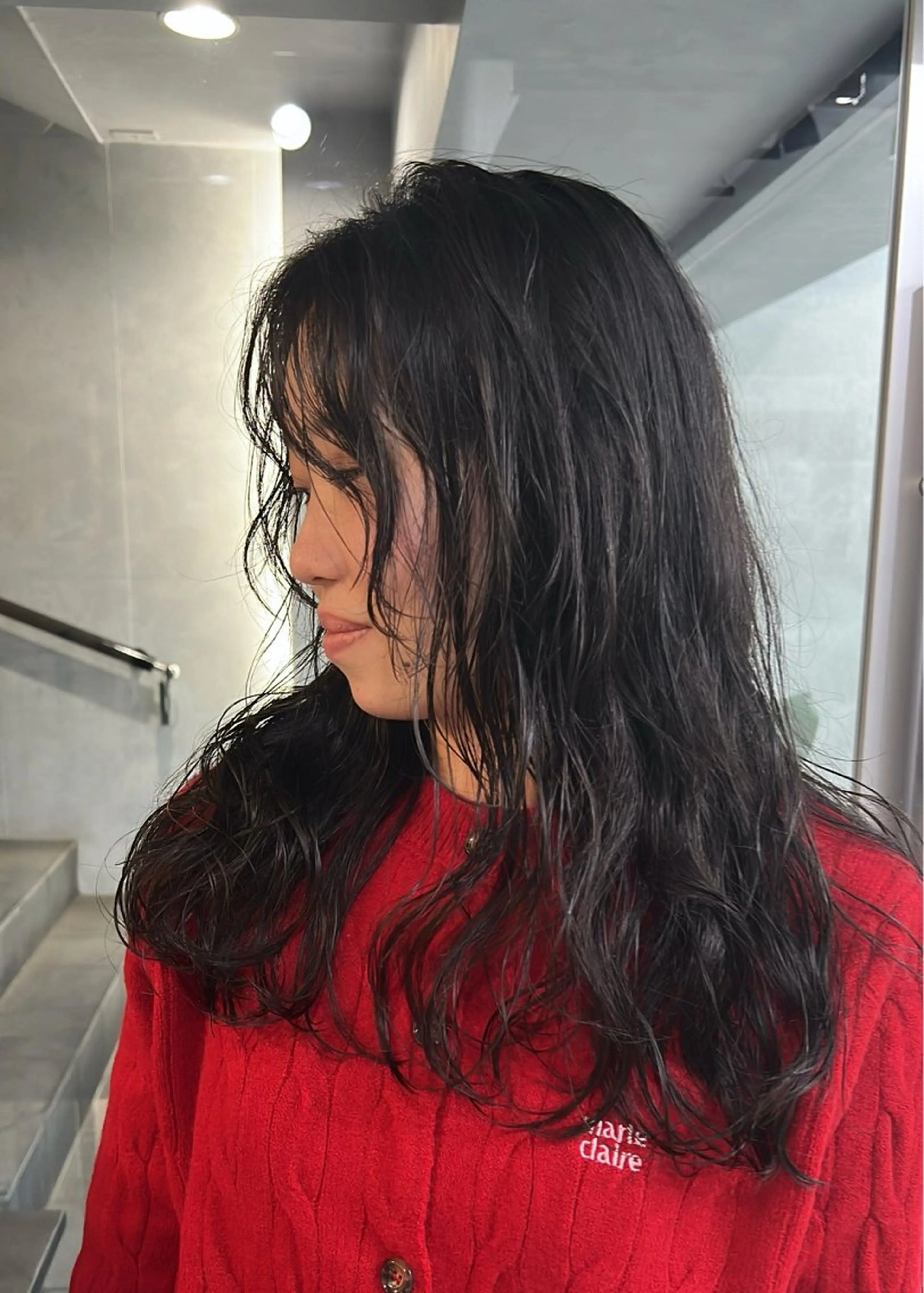 ロング パーマ 表参道/ハイライト /tsumugiのヘアスタイル