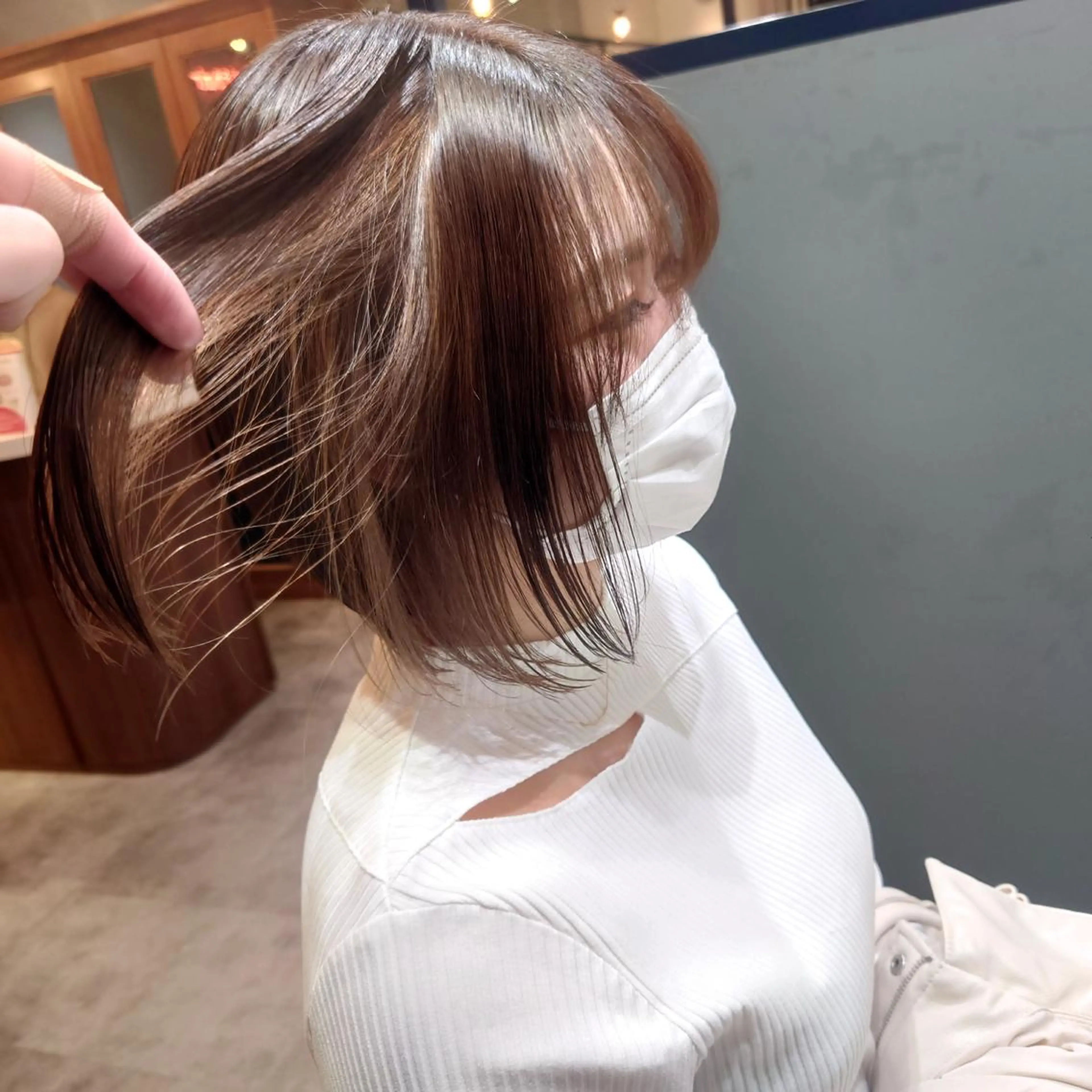 ショート カラー 髪質改善ストレート Kantaのヘアスタイル