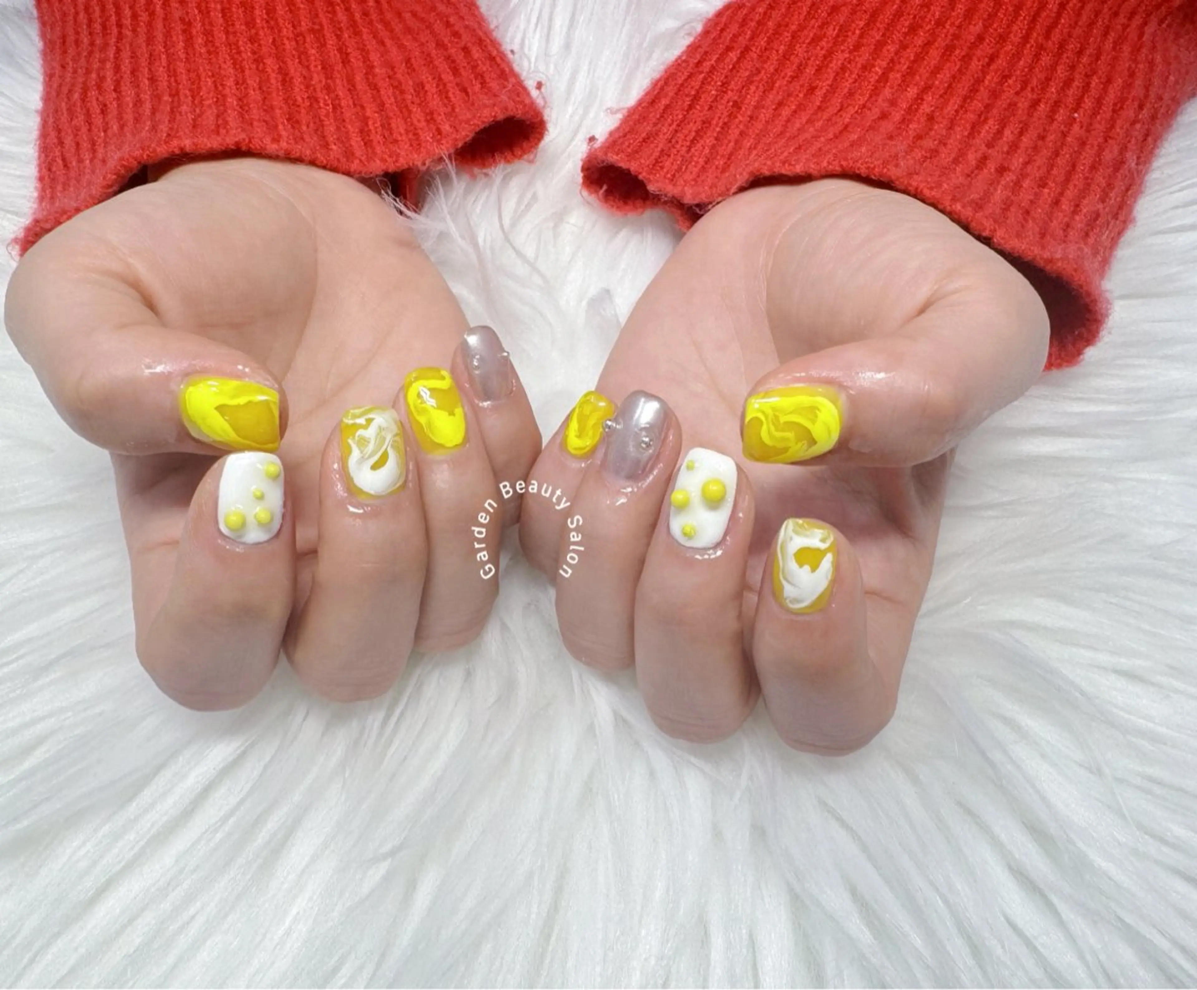 ネイル ニュアンスネイル ☀️Garden Beauty🎀のネイルデザイン