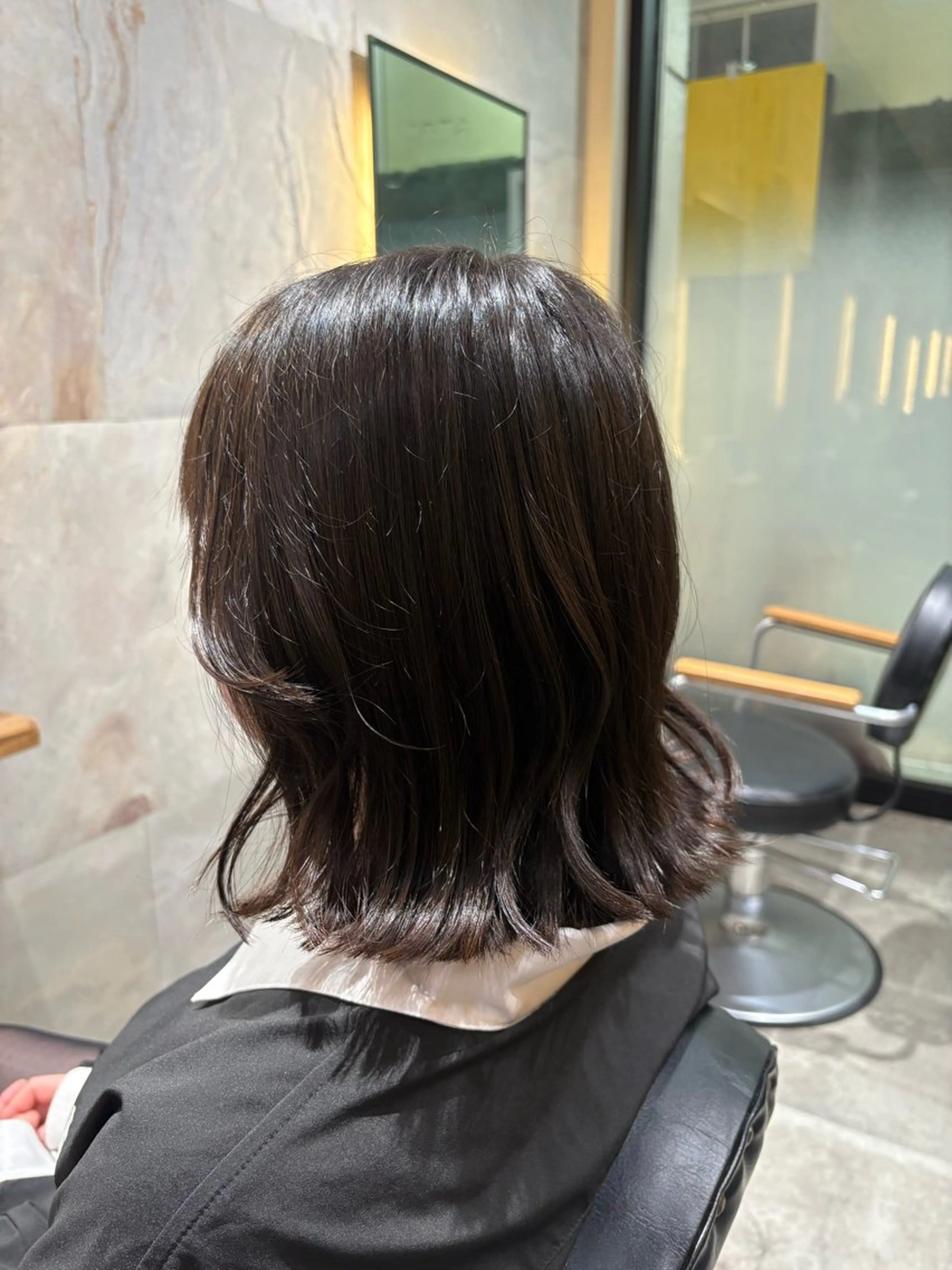 ミディアム カラー カット ヘアカラー Lafith ミネオアリサのヘアスタイル
