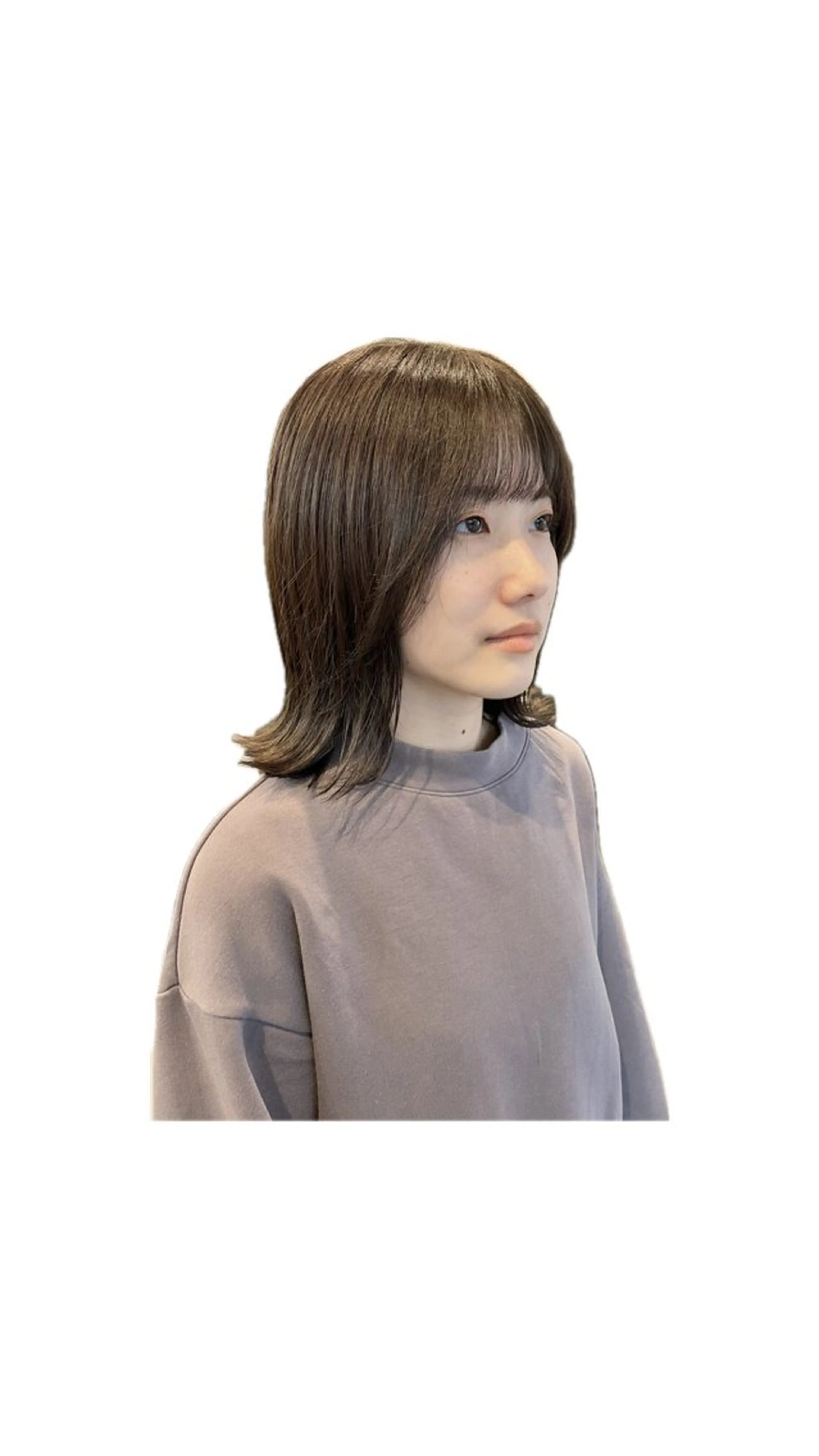 ミディアム カラー 透明感カラー カット ヘアカラー トリートメント ナチュラル＆ラフヘア 松尾 凌のヘアスタイル