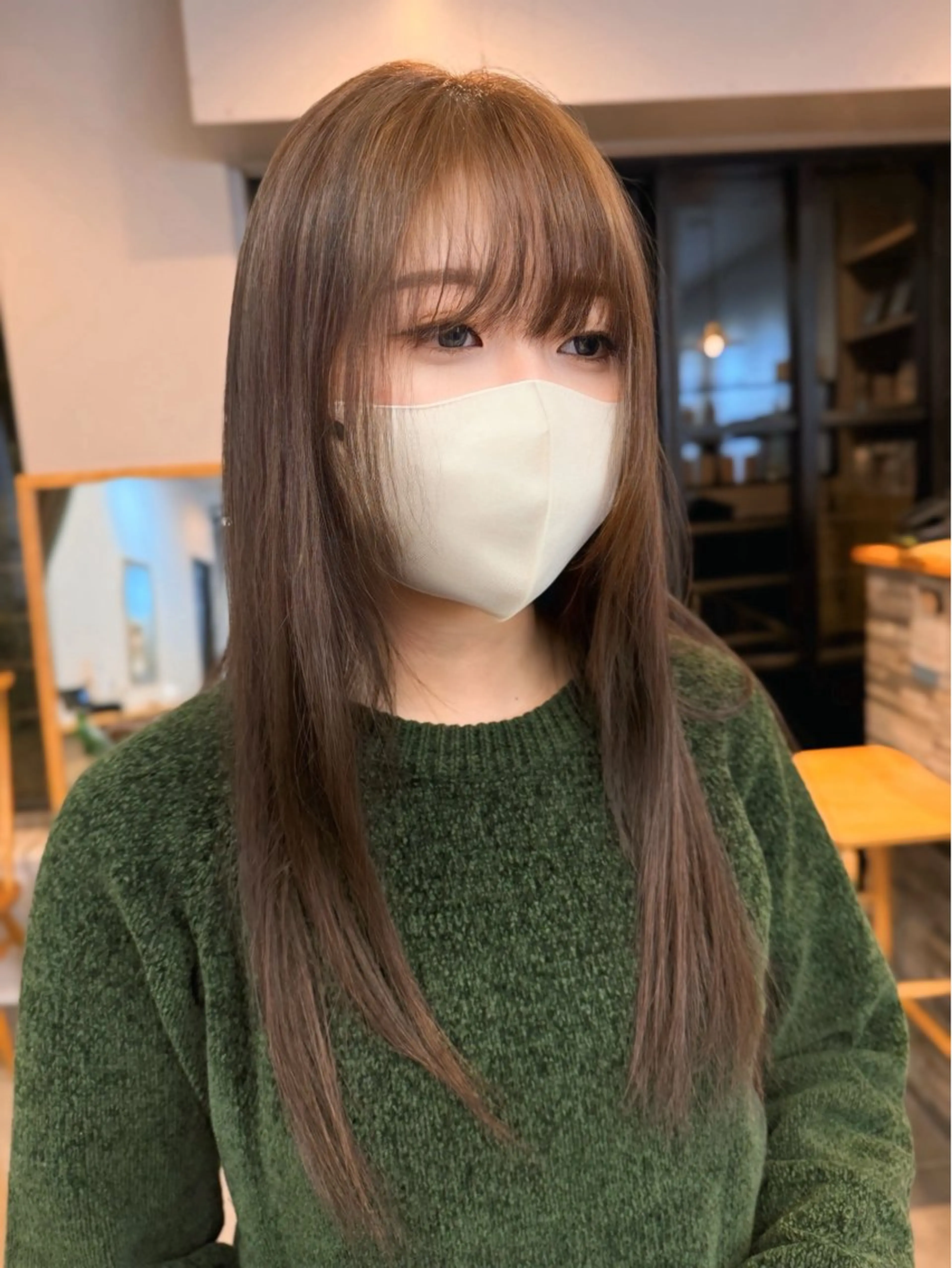 ロング カラー 透明感カラー 縮毛矯正/髪質改善 インナーカラーせいぎのヘアスタイル