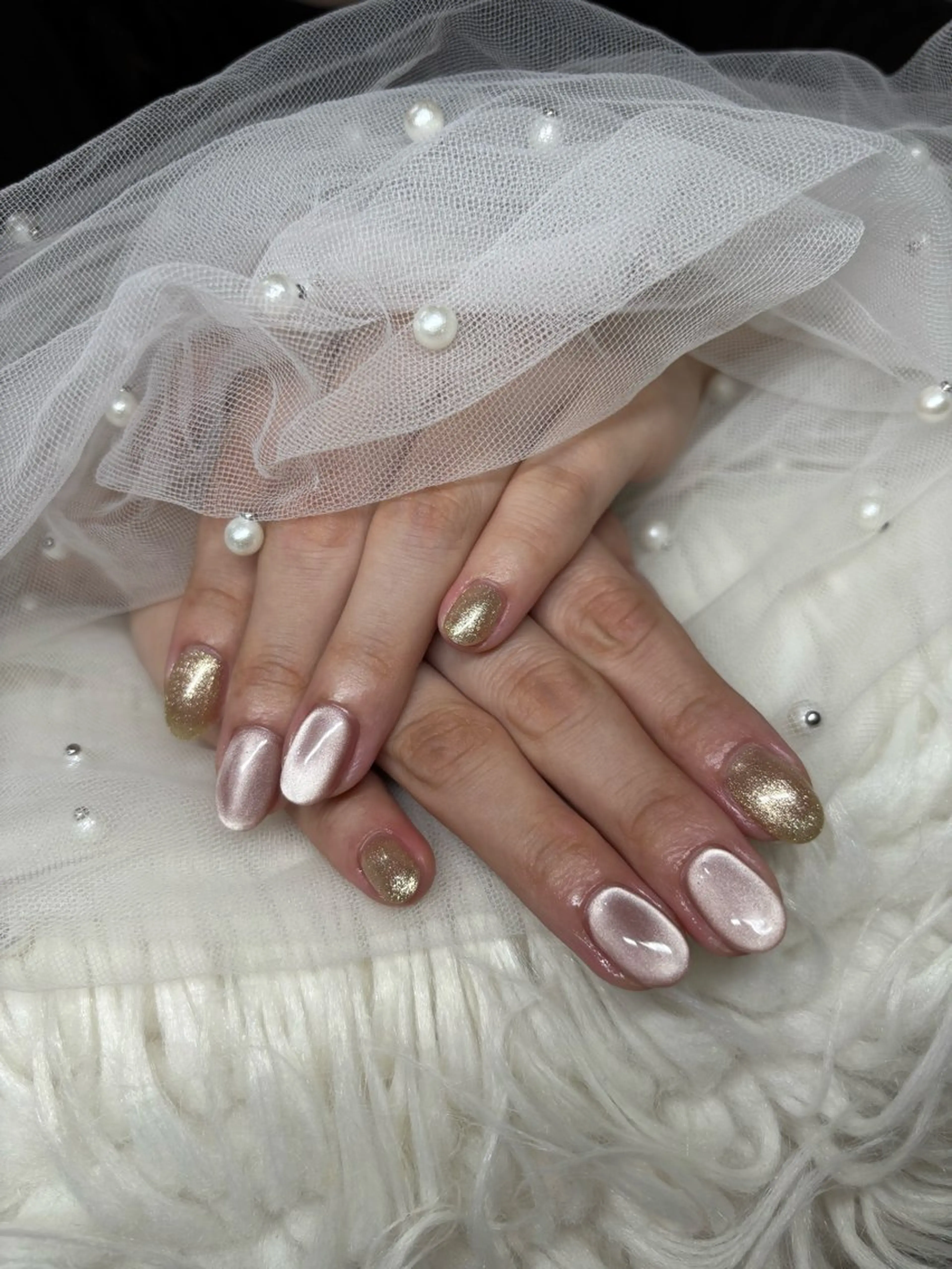 ネイル ラメ(グリッター) マグネットネイル ハンドネイル Sympa🐰 AMiのネイルデザイン