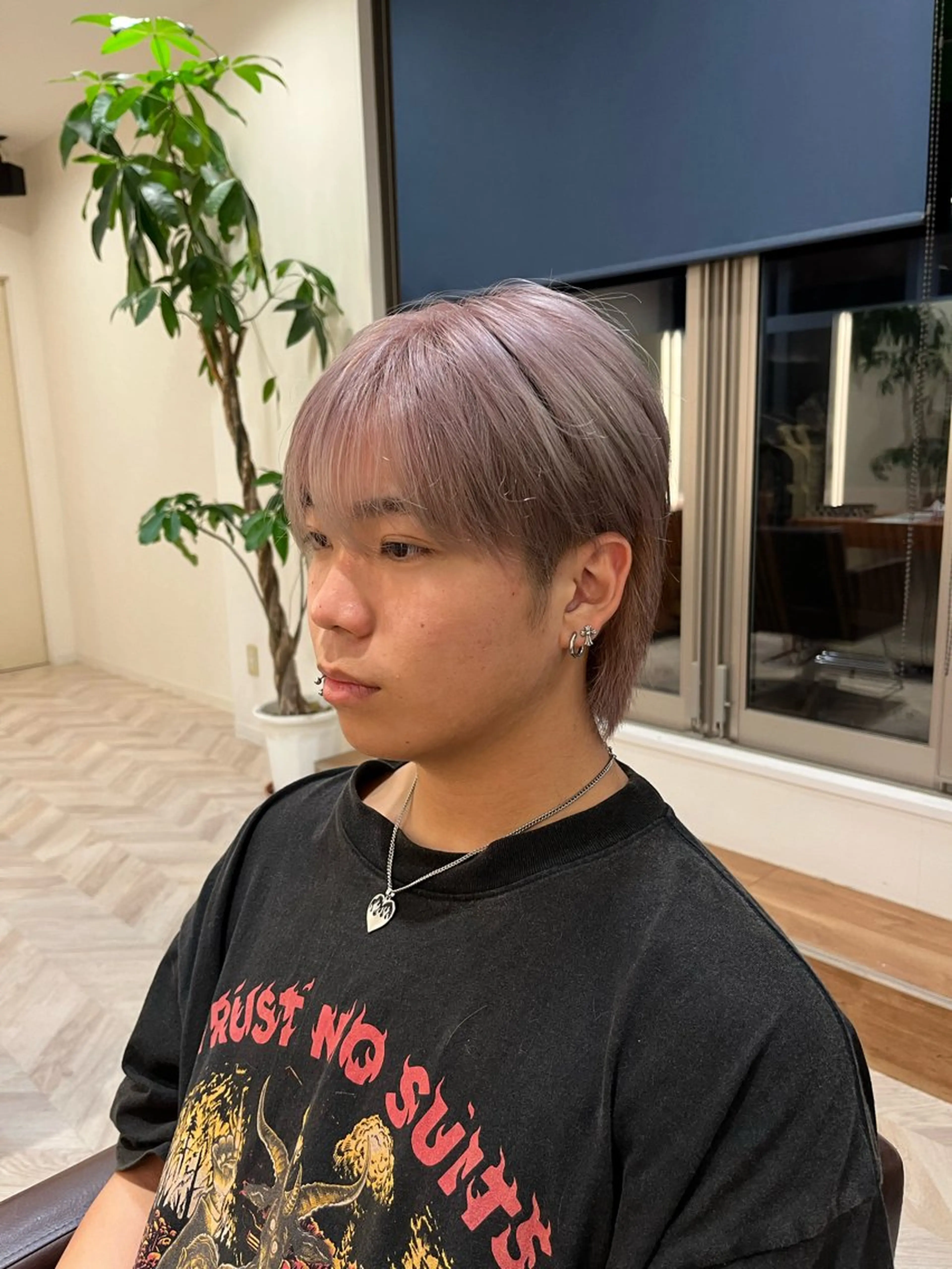 カラー メンズ 博多/ショート/ ボブ/有馬颯汰のヘアスタイル