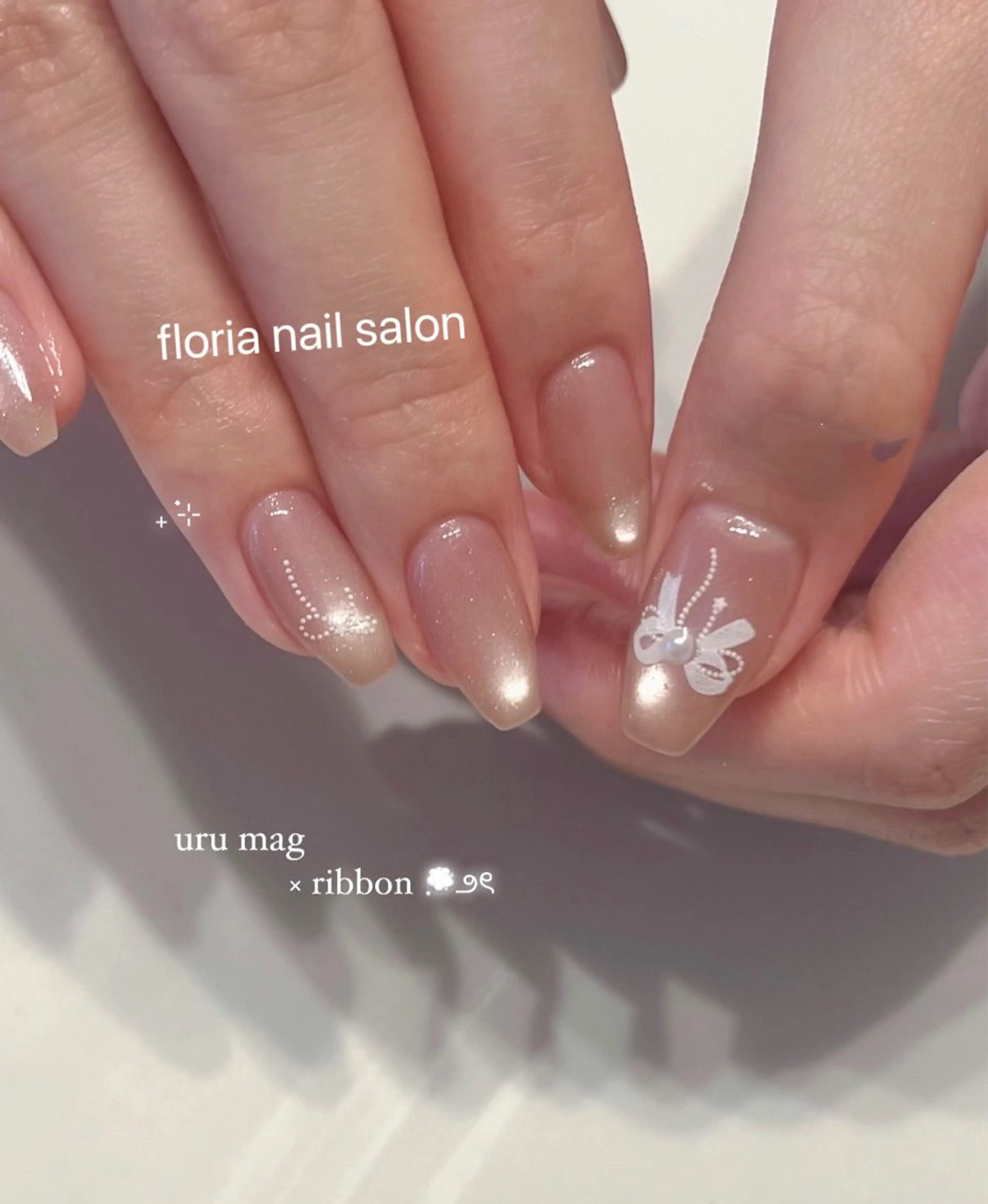 ネイル チークネイル オフィスネイル 春ネイル ワンホンネイル ハンドネイル Floria nail salonのネイルデザイン