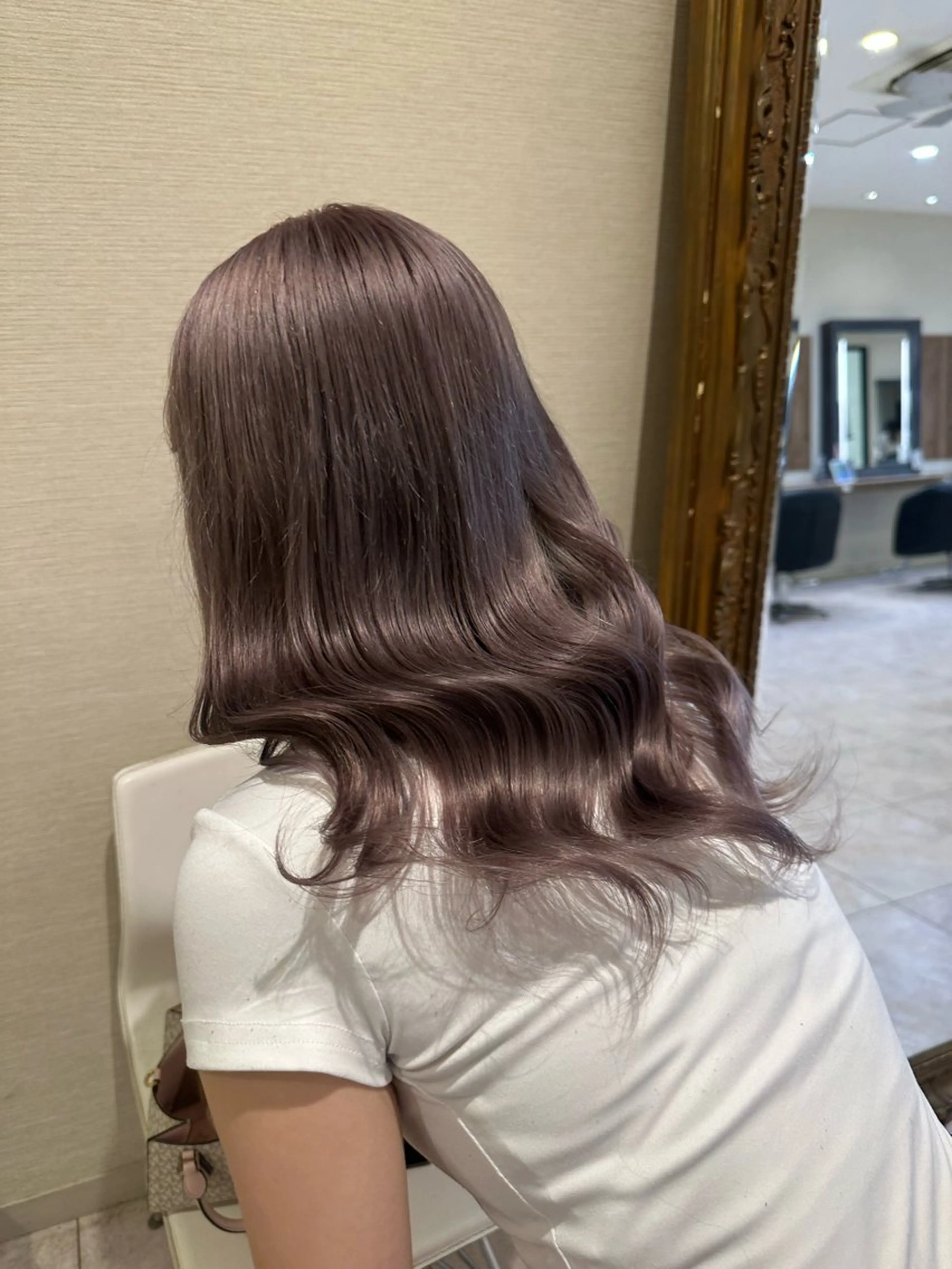 セミロング 海外風/ ハイトーン🇺🇸のヘアスタイル