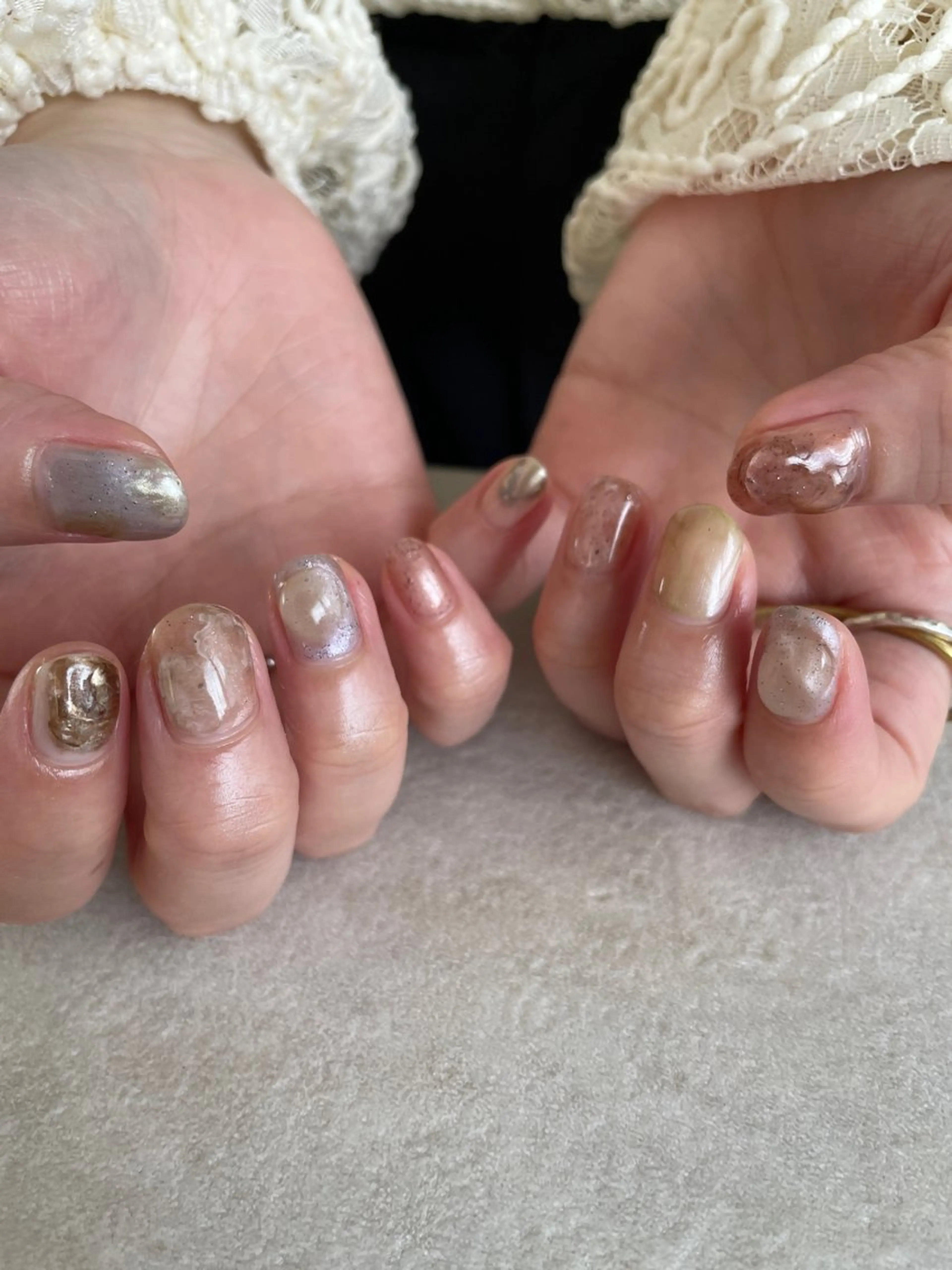 ネイル ハンドネイル "achoe" コエ HARUNAのネイルデザイン