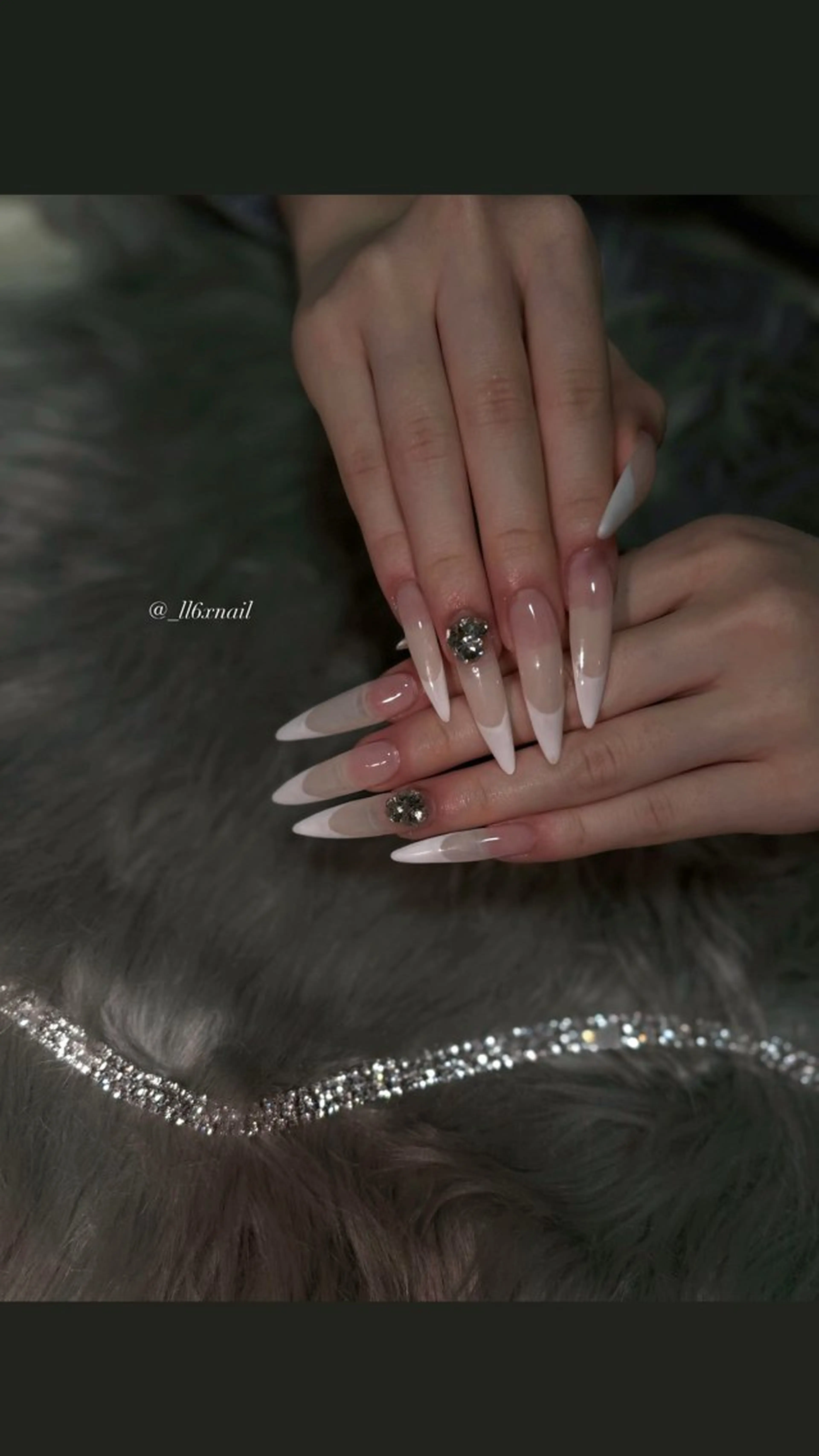 【ネイルモデル】自爪｜フレンチ🩶の写真