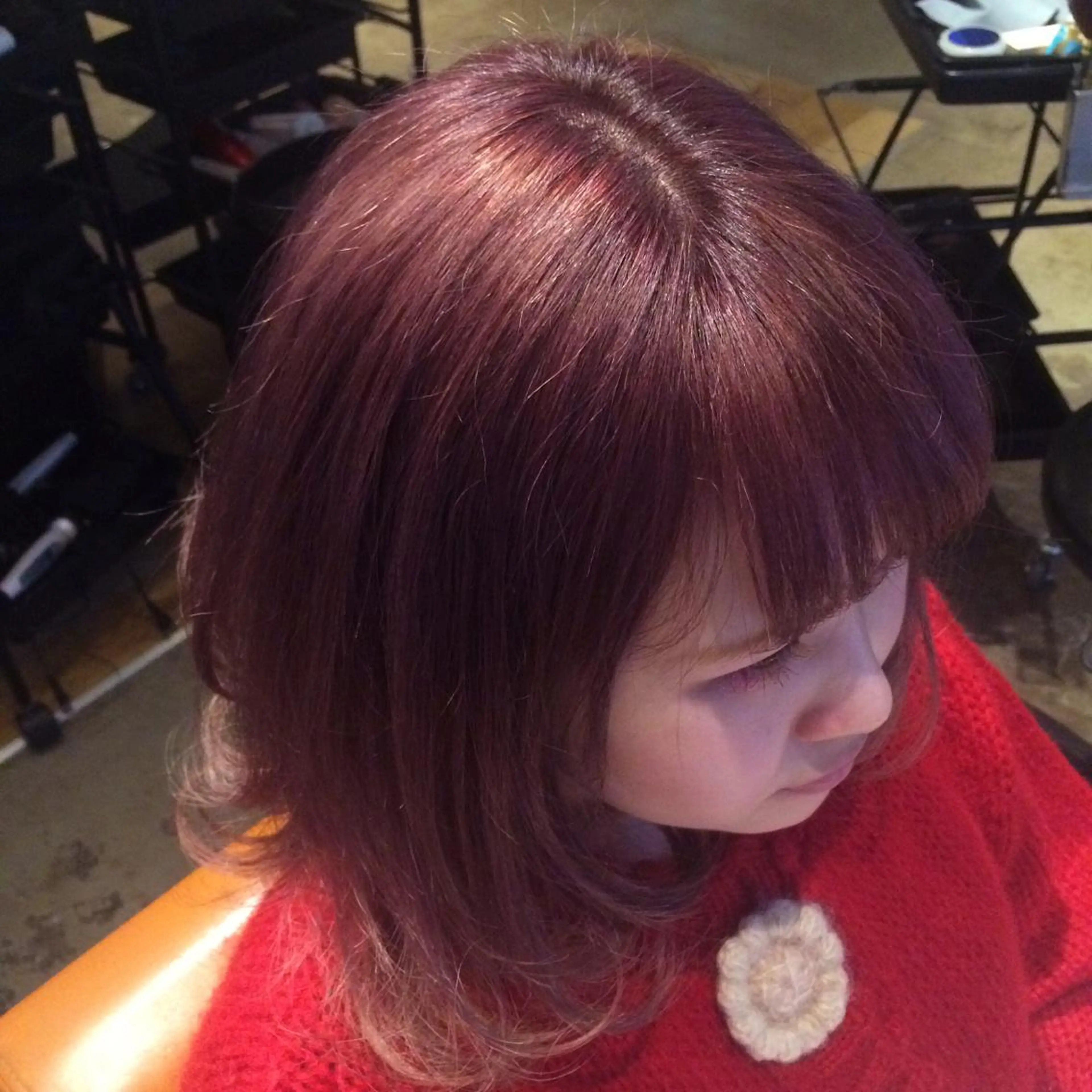 ショート ミディアム カラー ピンクカラー 境 健助のヘアスタイル