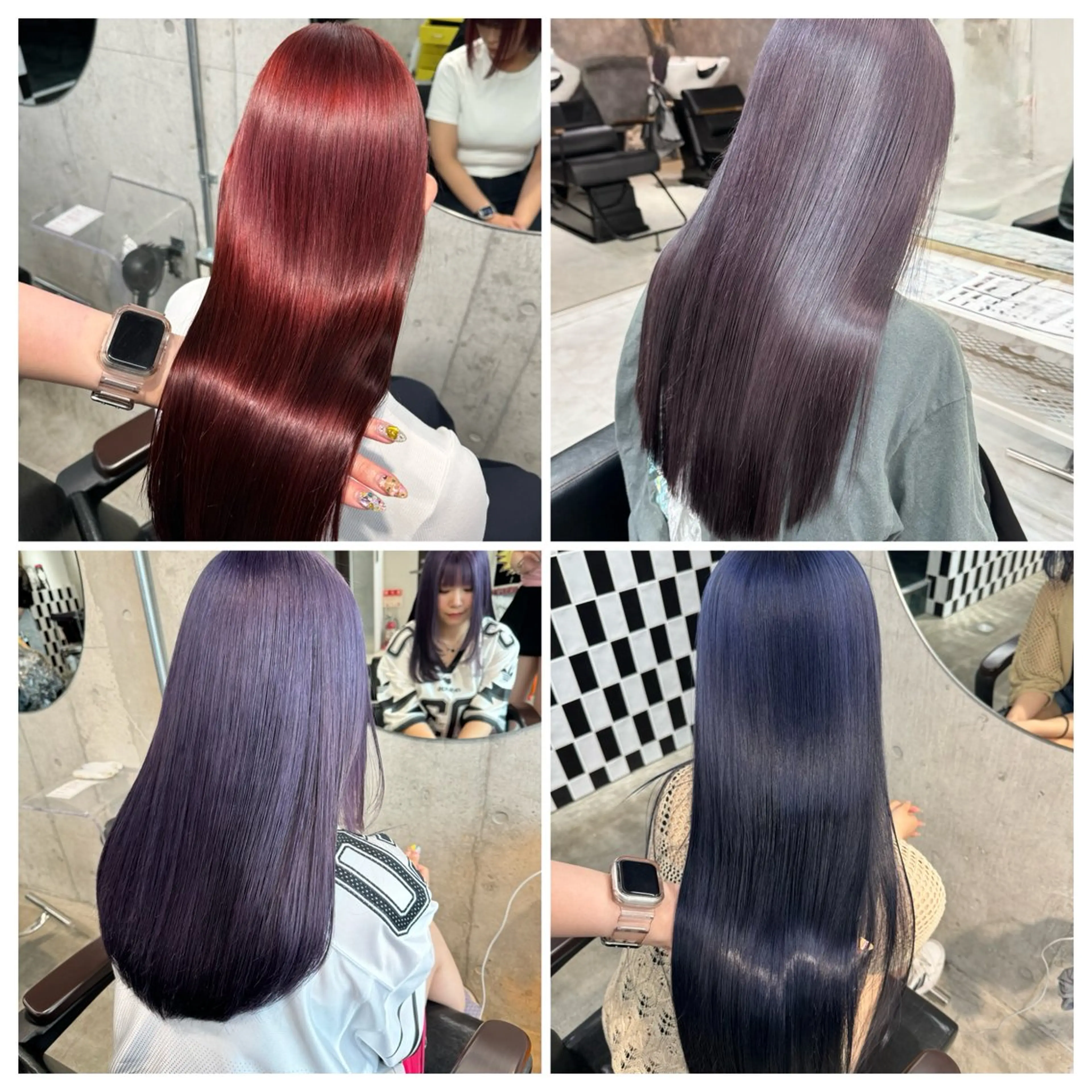 ロング カラー ヘアカラー トリートメント ⭐️ハイトーン⭐️ 💕SAKURA💕のヘアスタイル