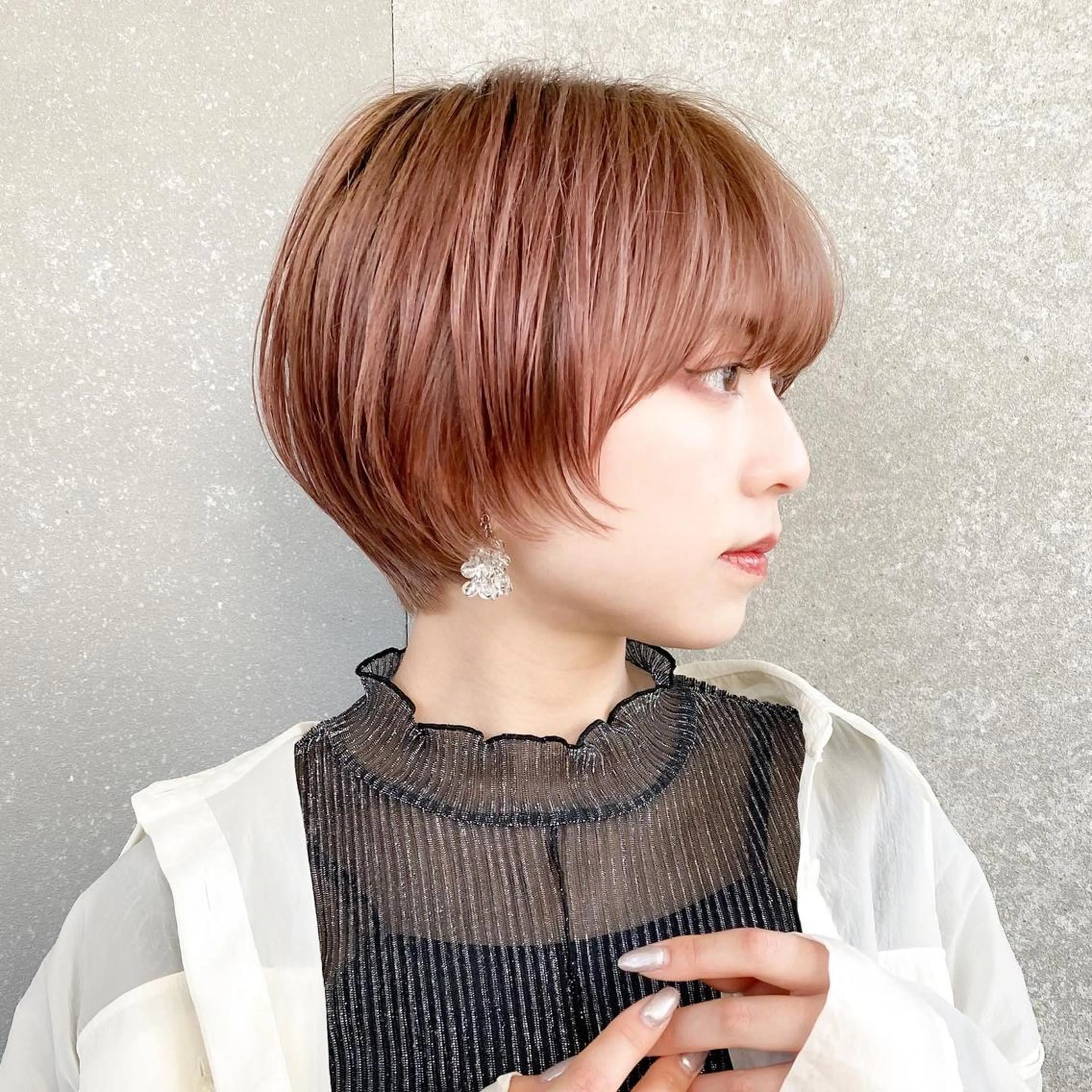 ショート カラー カット ヘアカラー トリートメント 似合わせ/小顔カット 🔷山方直也のヘアスタイル