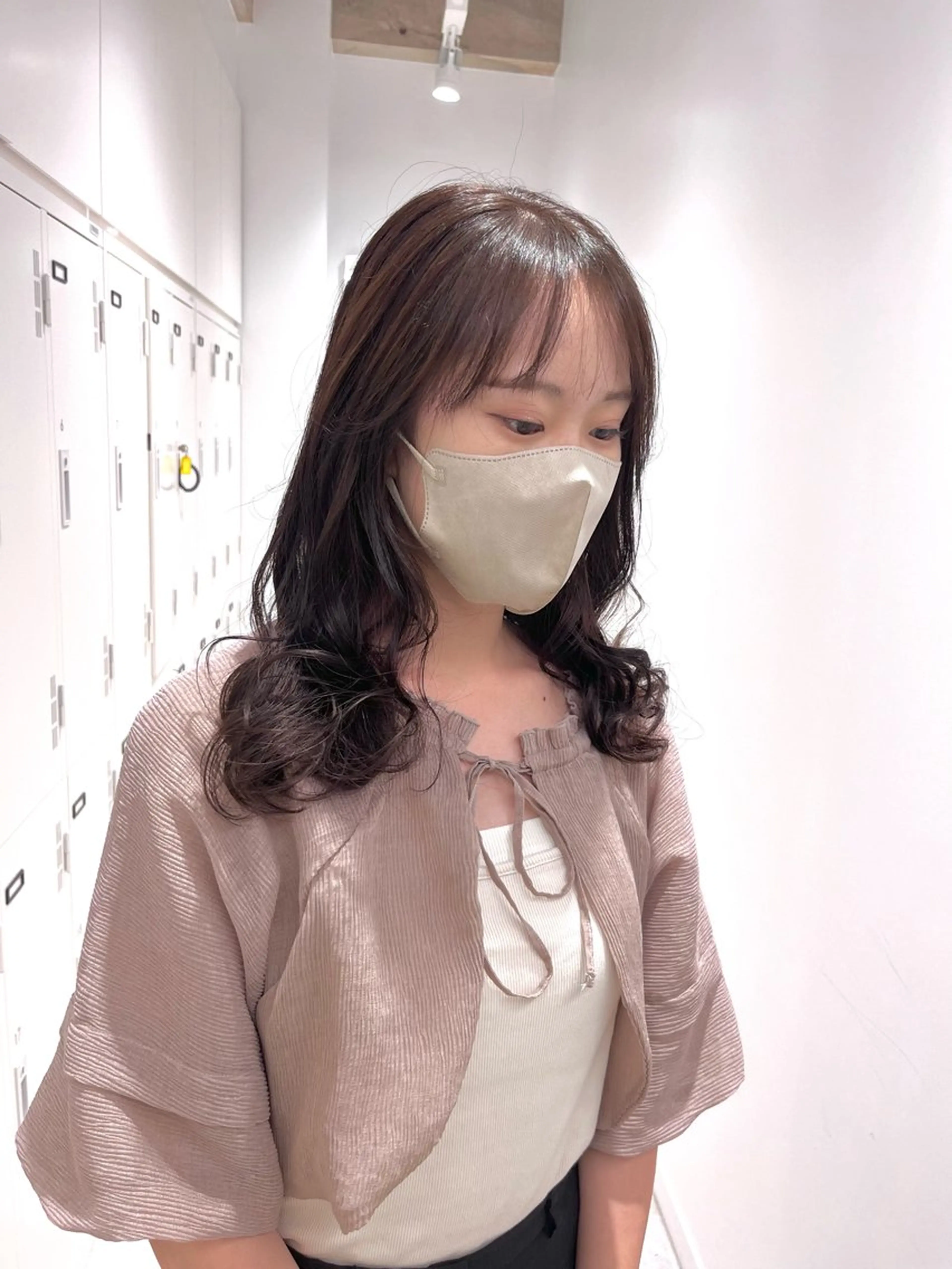 セミロング カラー レイヤーカット×艶髪 /Ayanaのヘアスタイル