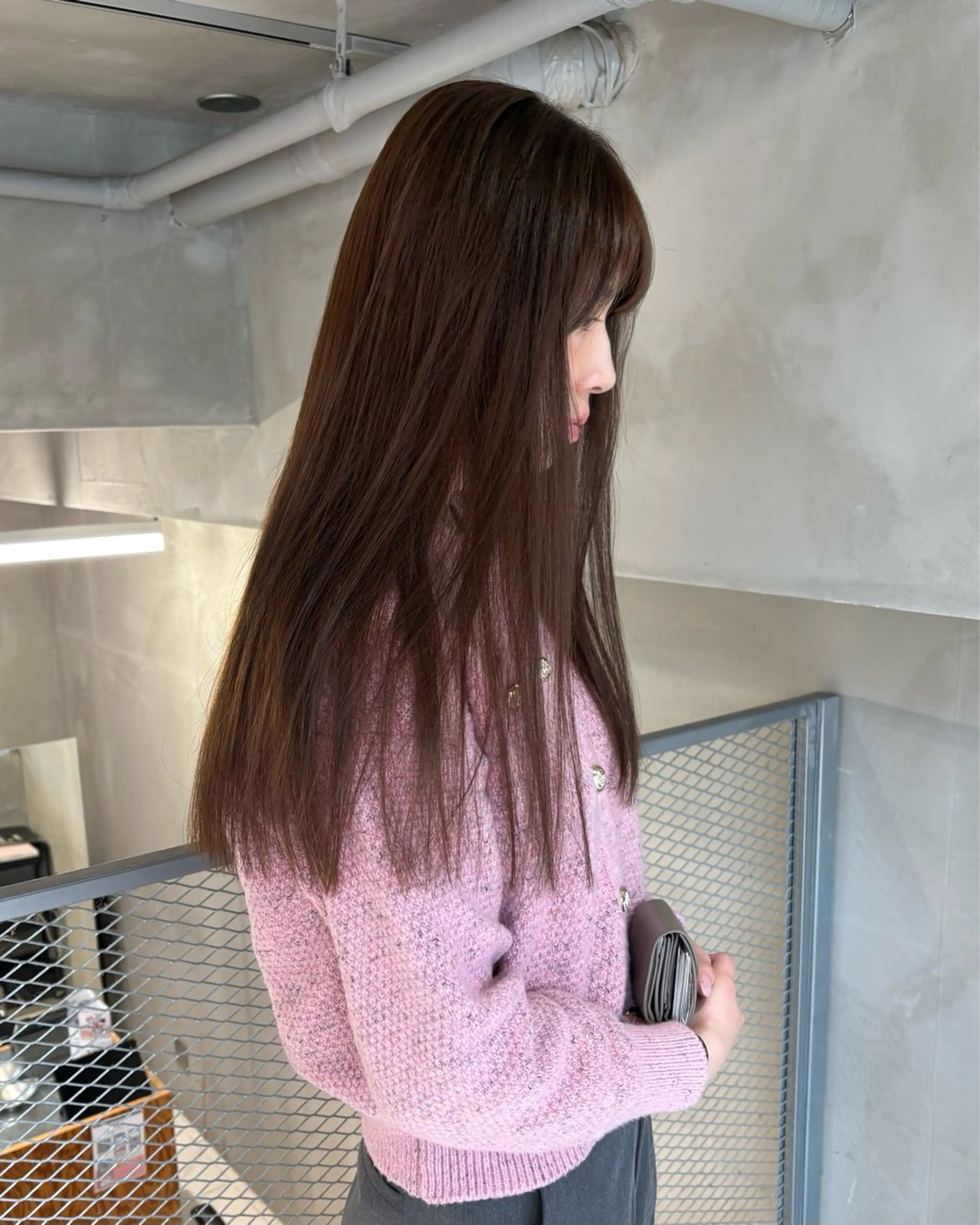 ロング カラー ブラウンカラー ラベンダーカラー カット ヘアカラー トリートメント 透明感カラー🫧 nanohaのヘアスタイル