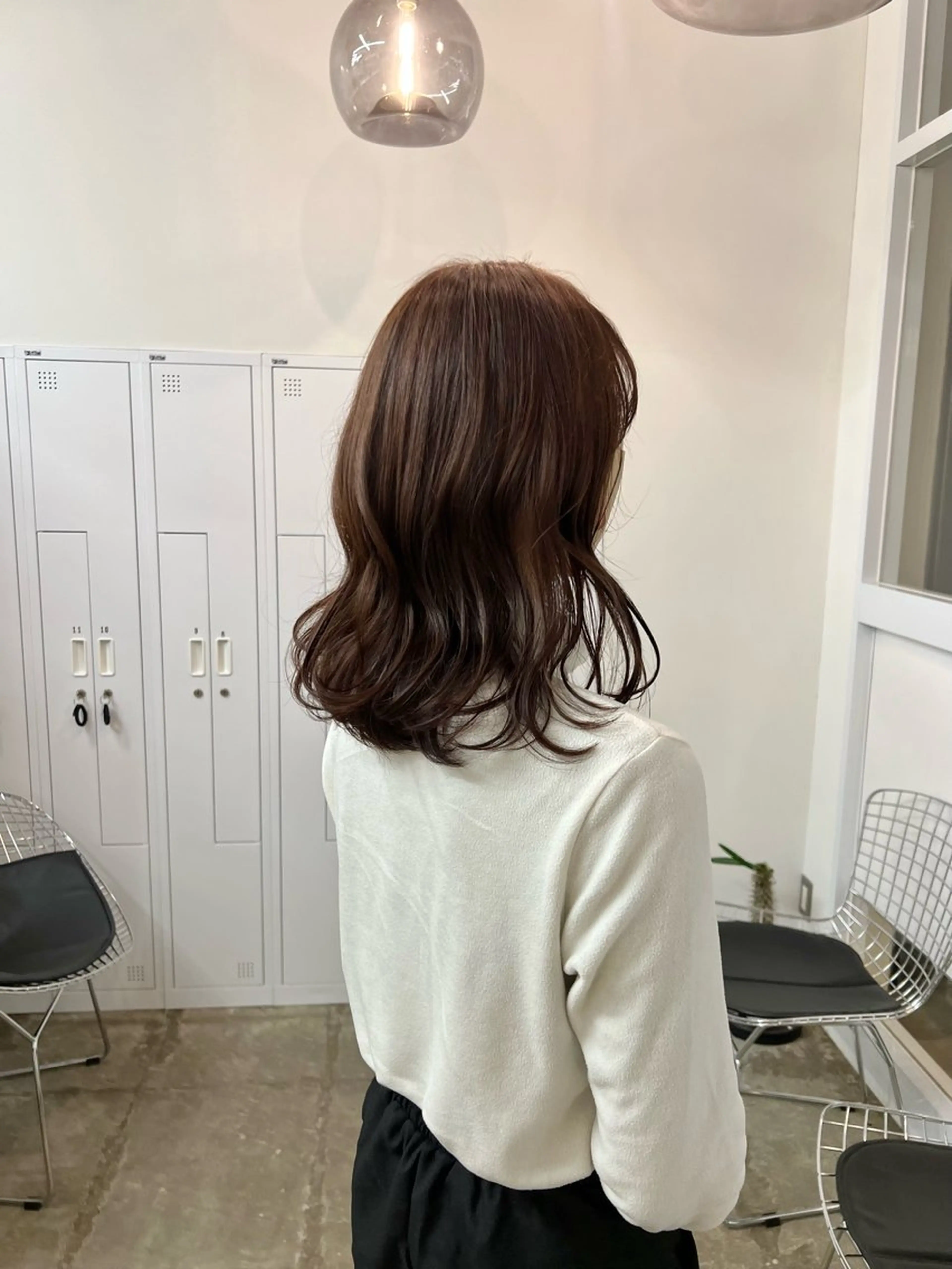 ミディアム カラー カット ヘアカラー トリートメント 近藤 千裕のヘアスタイル