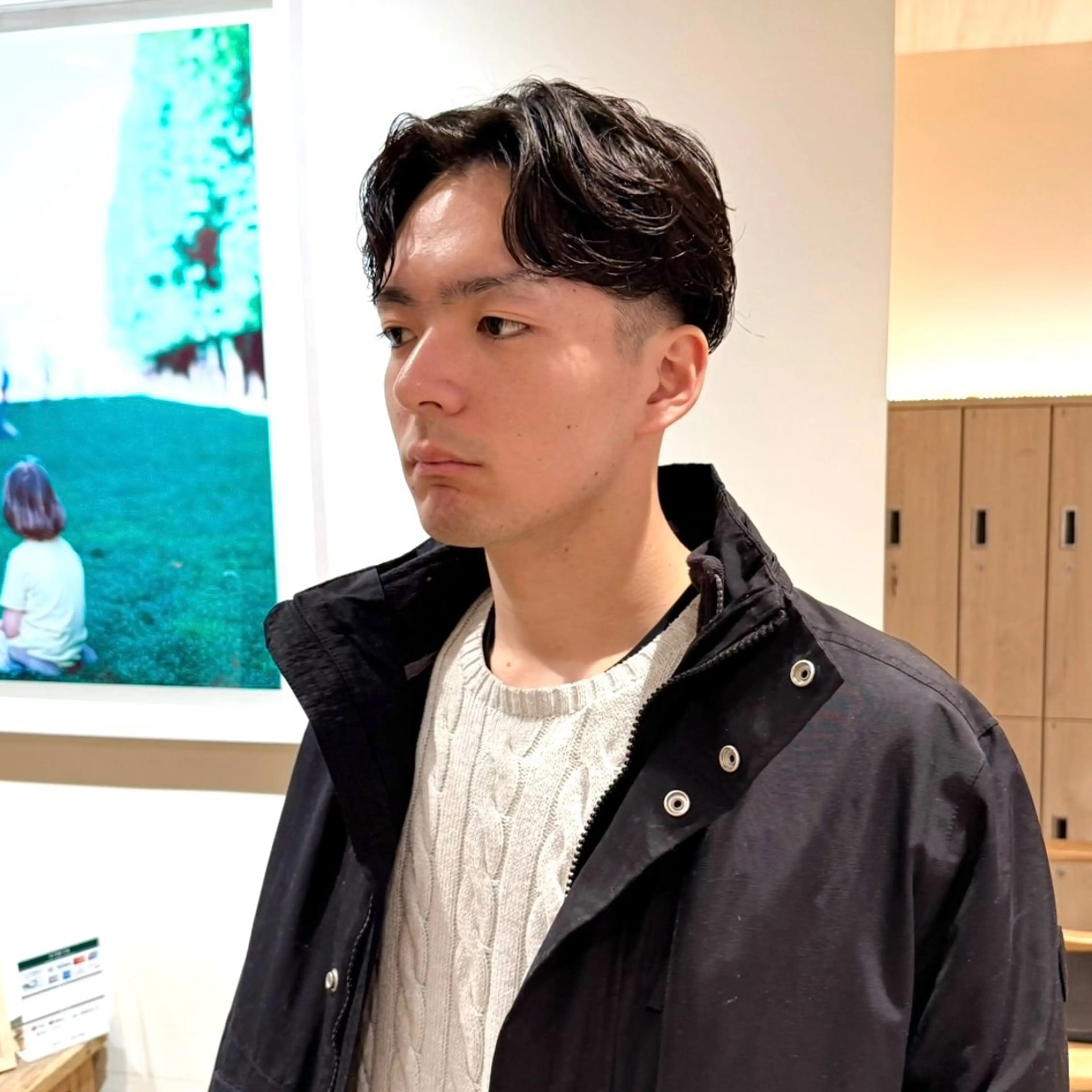 ミディアム パーマ メンズ カット パーマ TRICCA 銀座所属・奏羽　"メンズ ・パーマ・ショート"のヘアスタイル