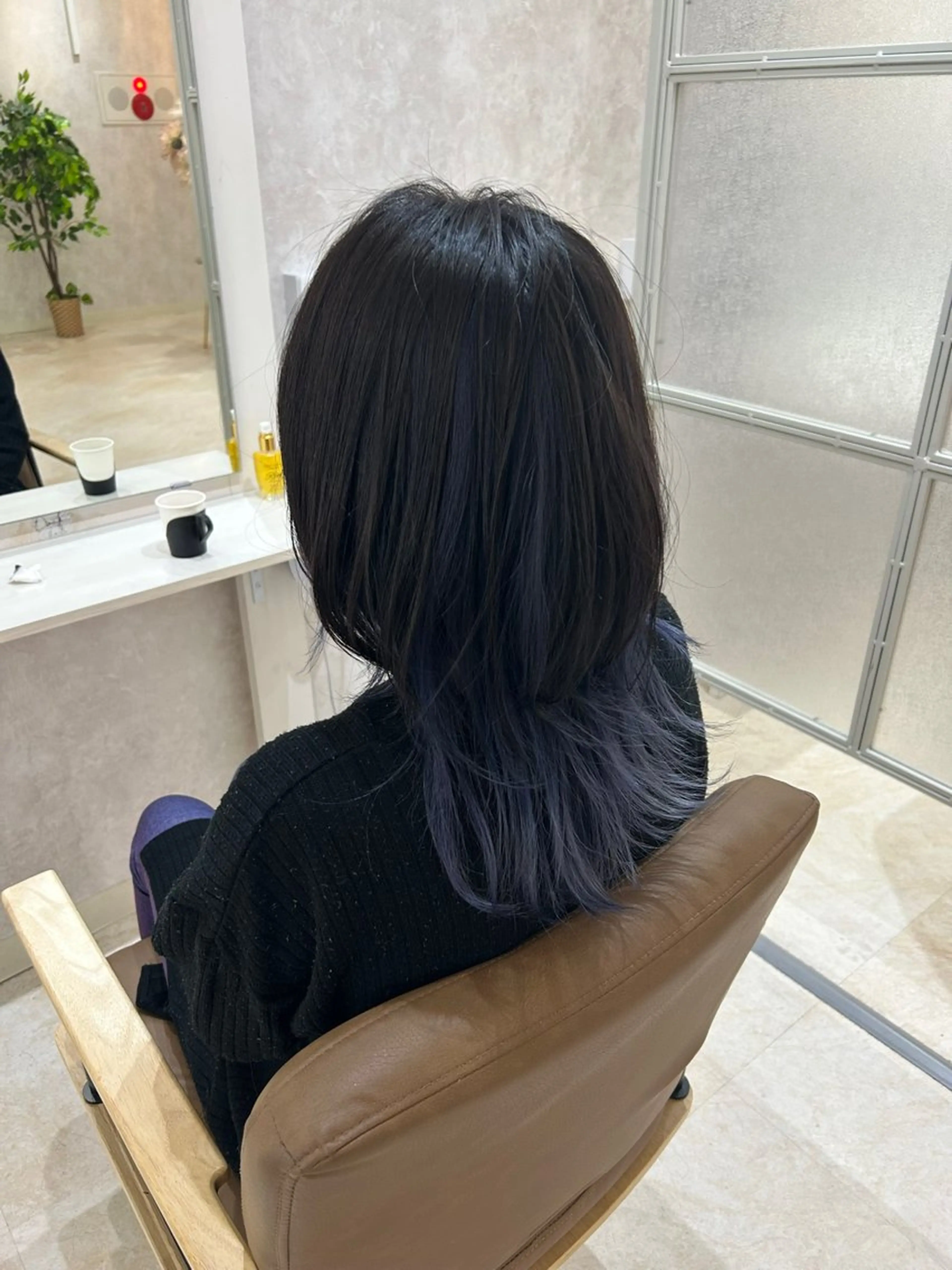 ミディアム カラー ヘアカラー トリートメント ヘアセット 💙まこと💙艶 カラー(Rico)のヘアスタイル