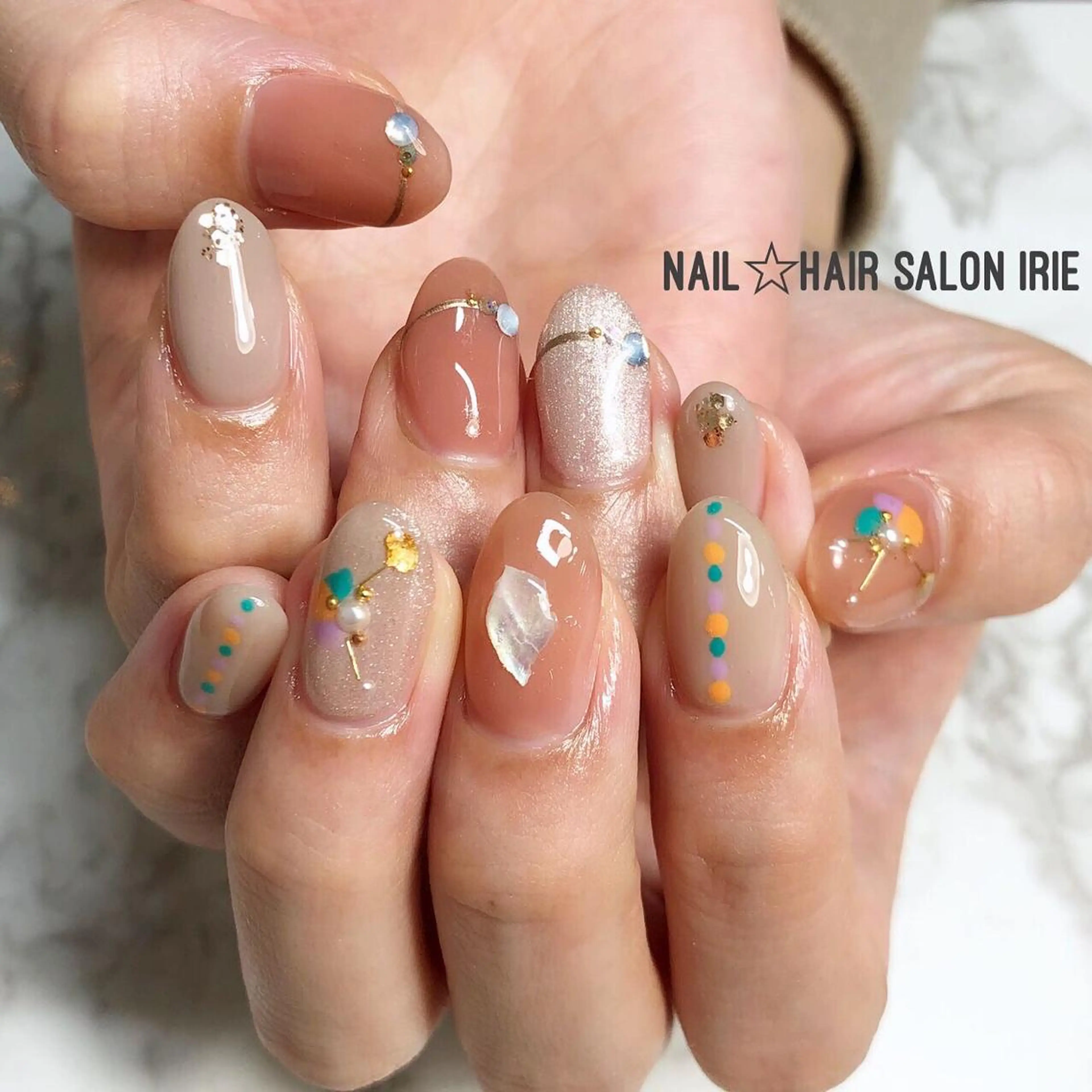 ネイル ハンドネイル Hair salon Irie所属・與儀 知佳のネイルデザイン